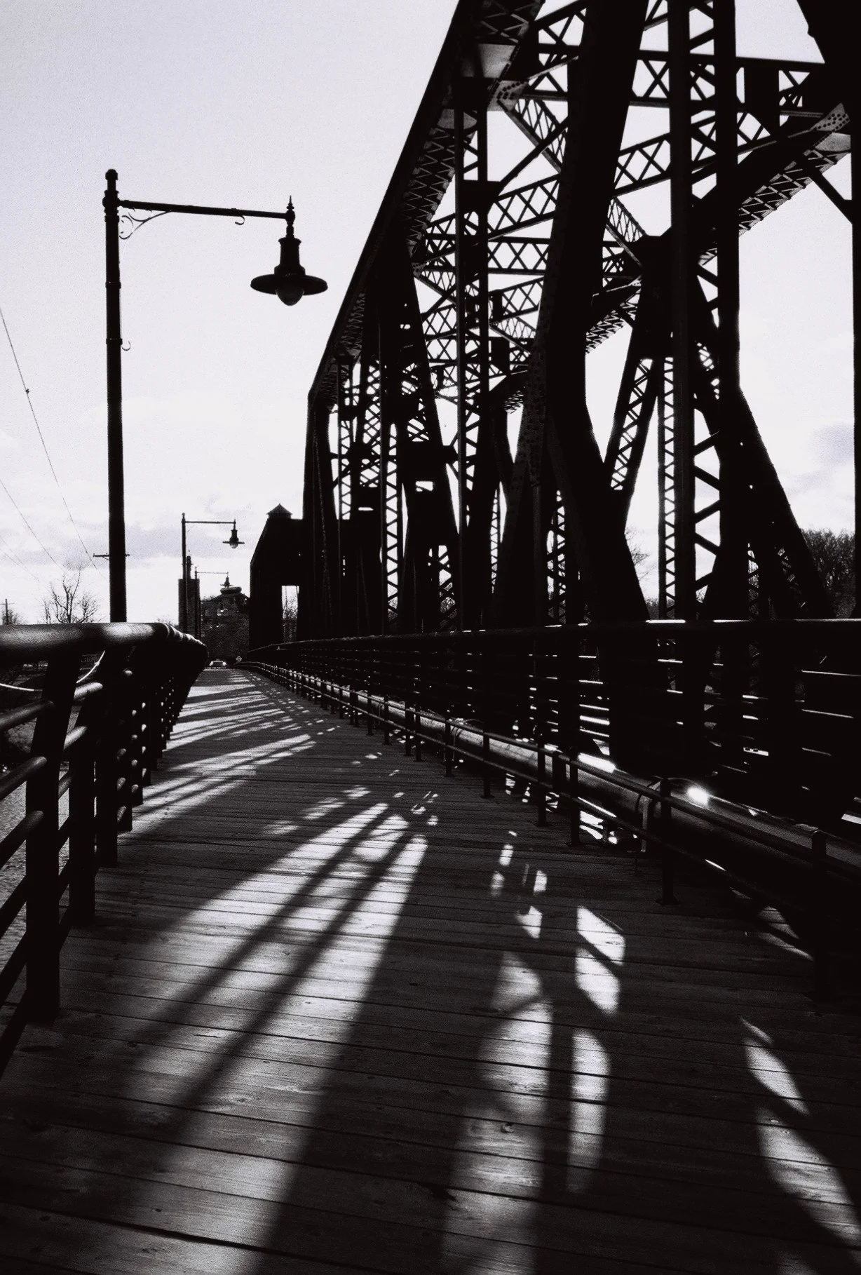 Bridge to Peebles Island. Taken with a Pentax 17. Kodak Gold. ISO 400.