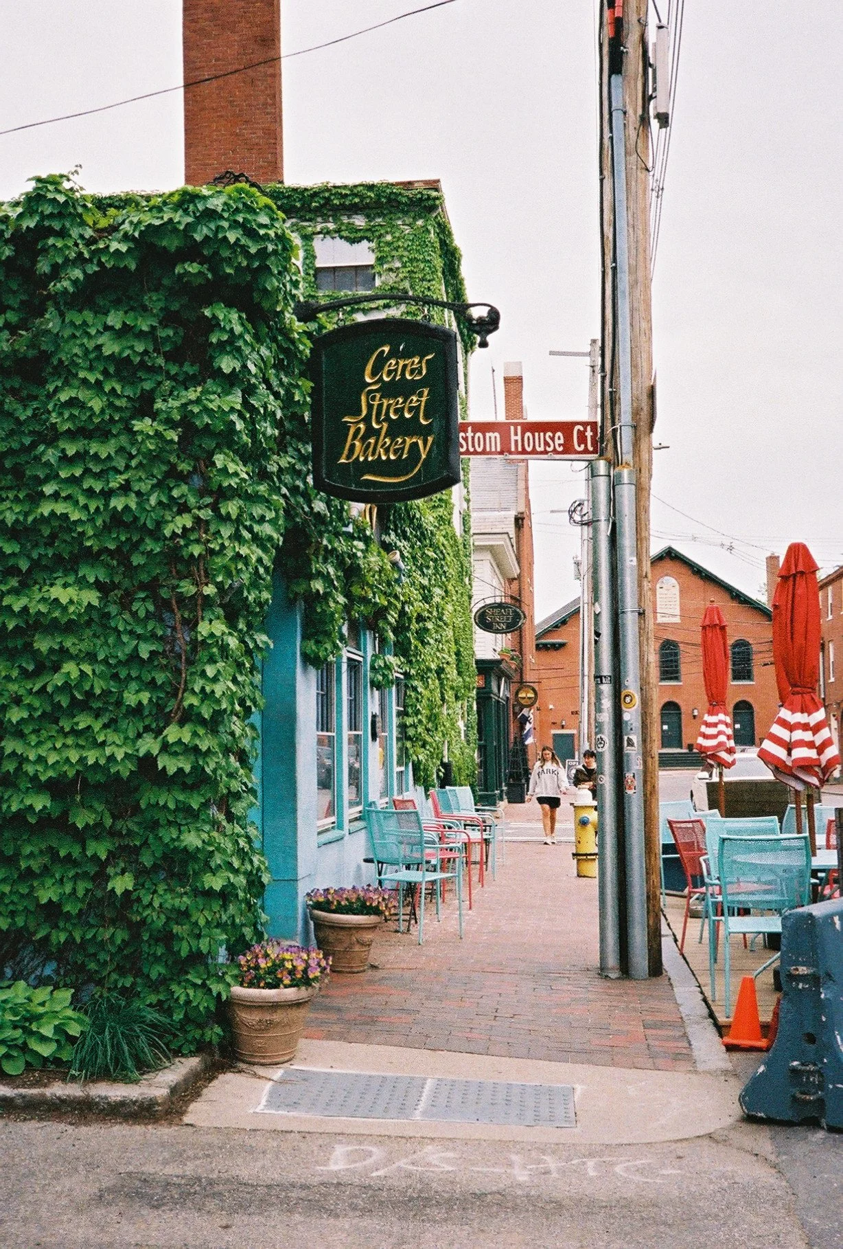 Downtown Portsmouth, NH. Taken with a Pentax 17. Fujifilm. ISO 400.