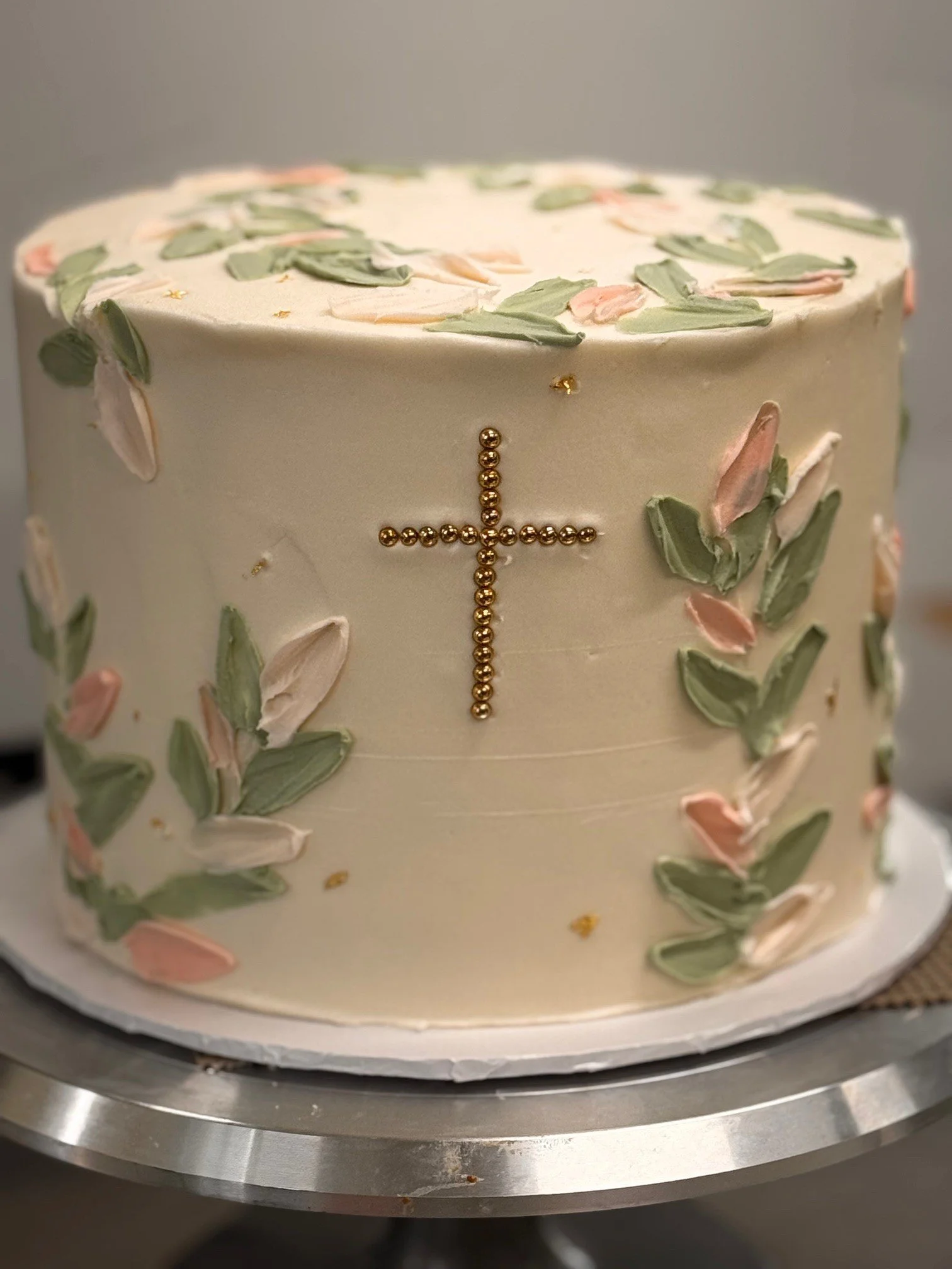 1st communion cake, 4-layer