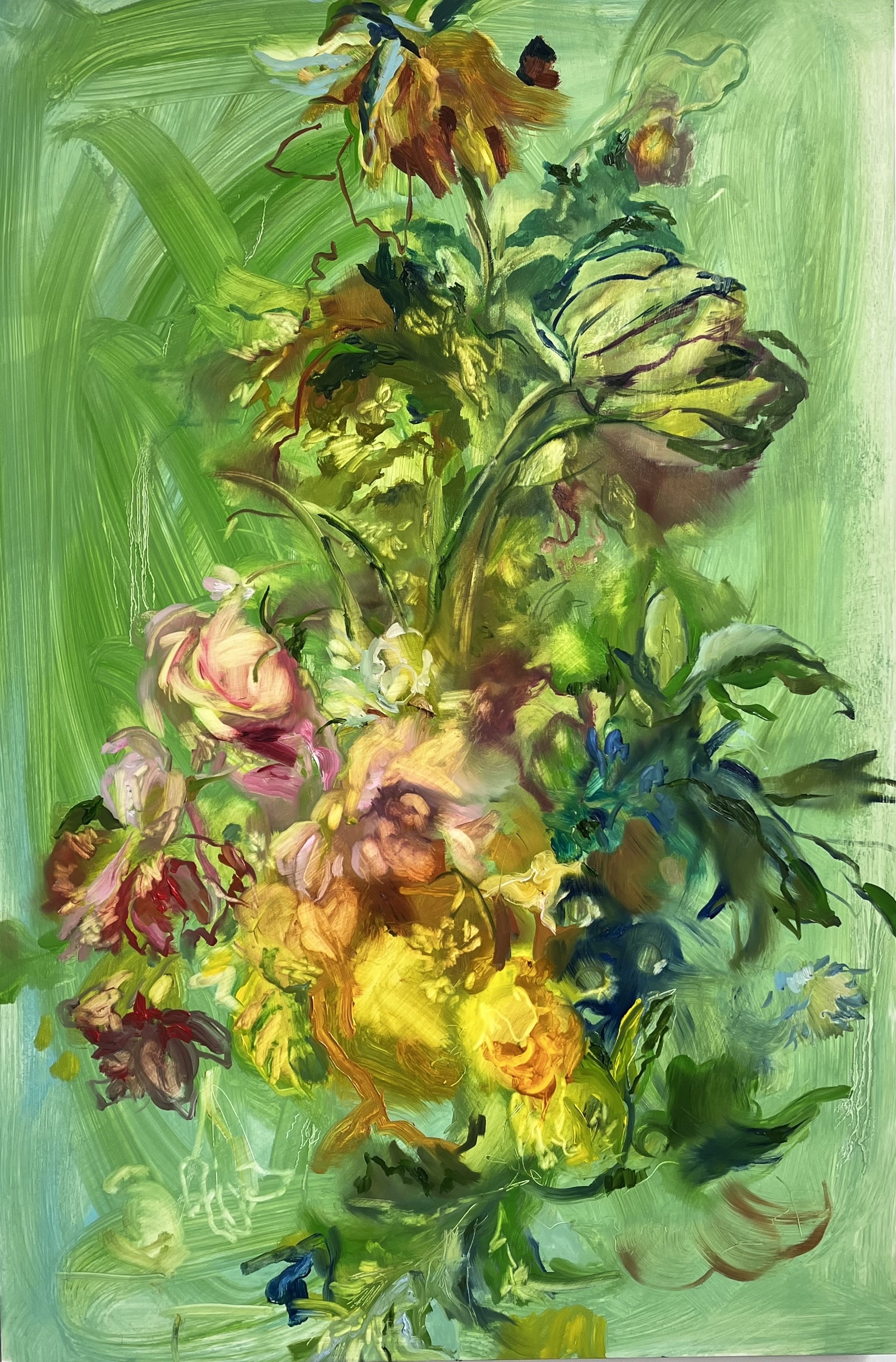 oil paint on clayboard, 26 x 40 inches, 2025