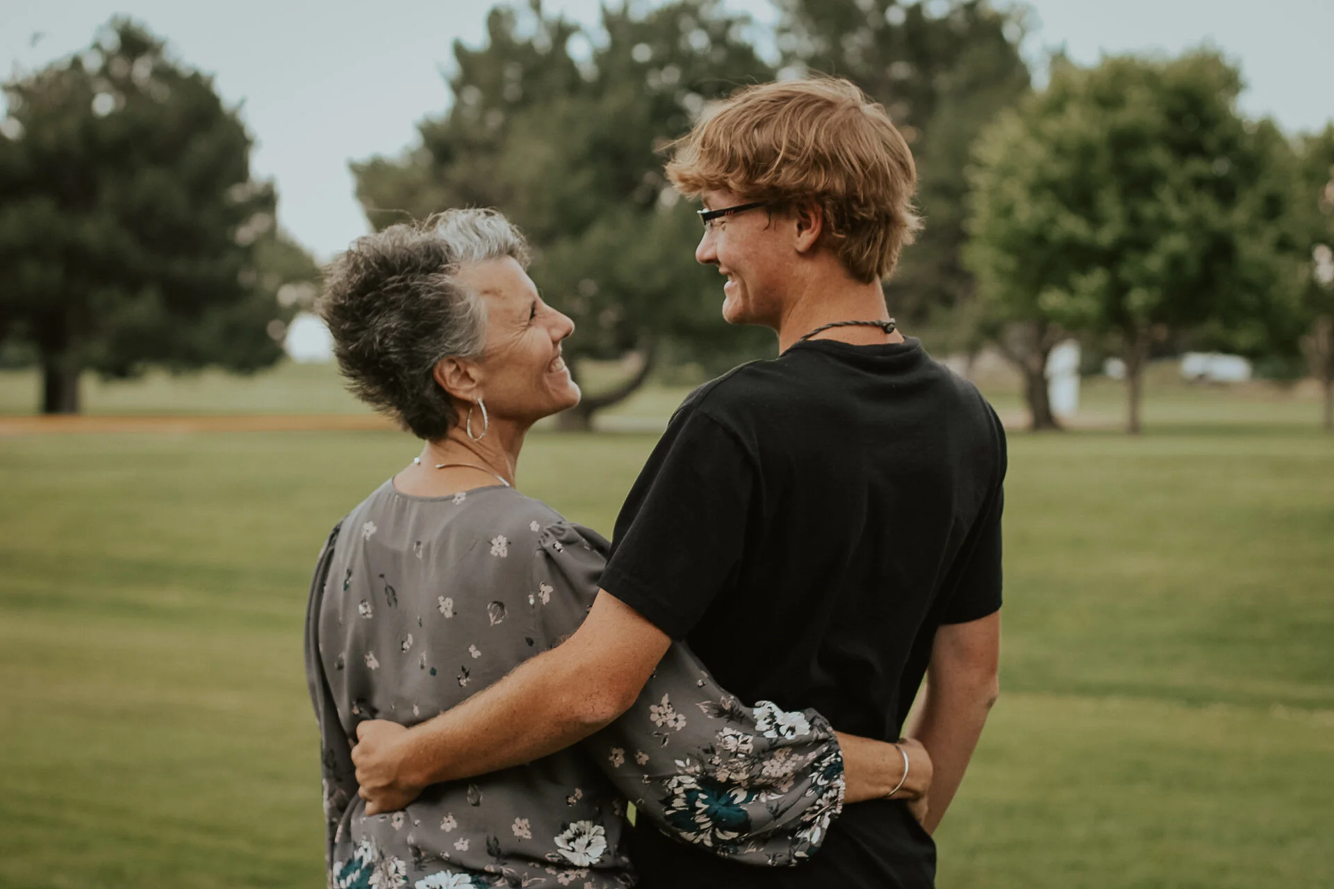 I took Conner's senior high school photos, but I also got a few cute shots of him and his mom. Sometimes, candid photos pull viewers in emotionally more than posed ones. 