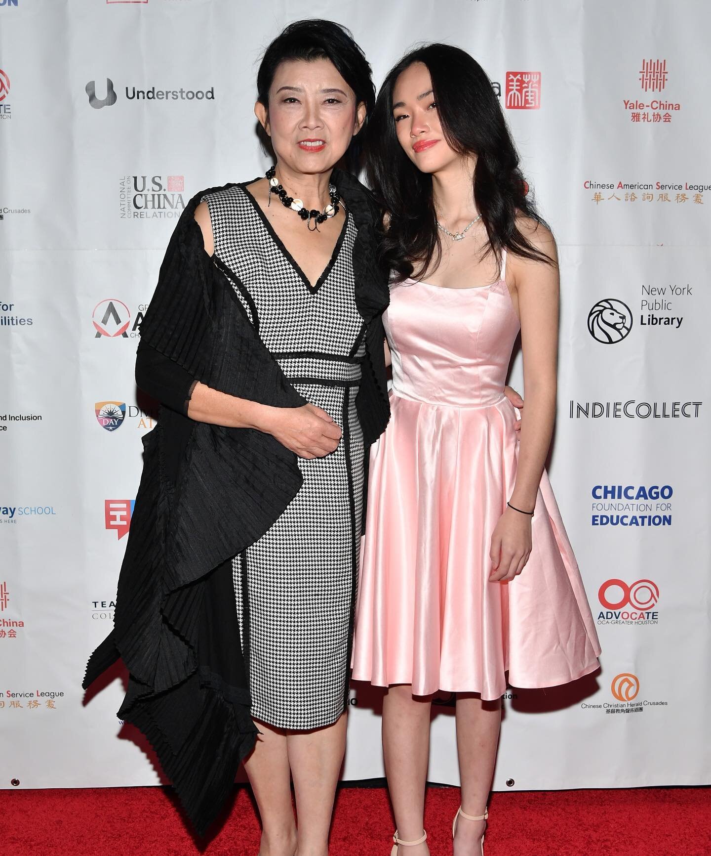 The stunning mother-daughter duo. Our writer/Director Ann and her daughter Michelle Hu. #confettimovie