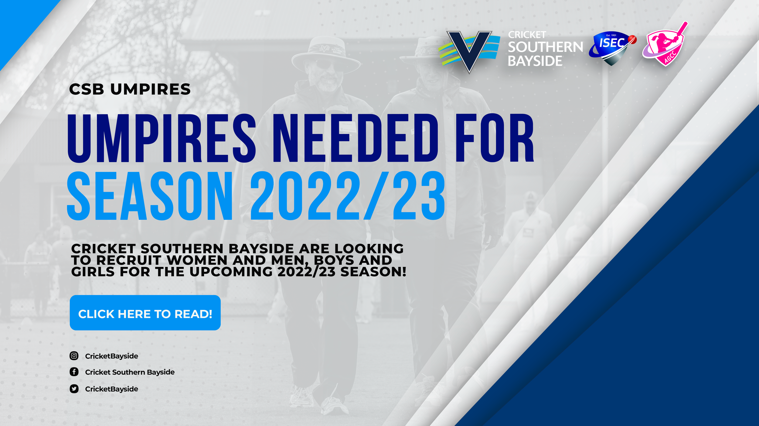 Umpires needed for season 2022/23!