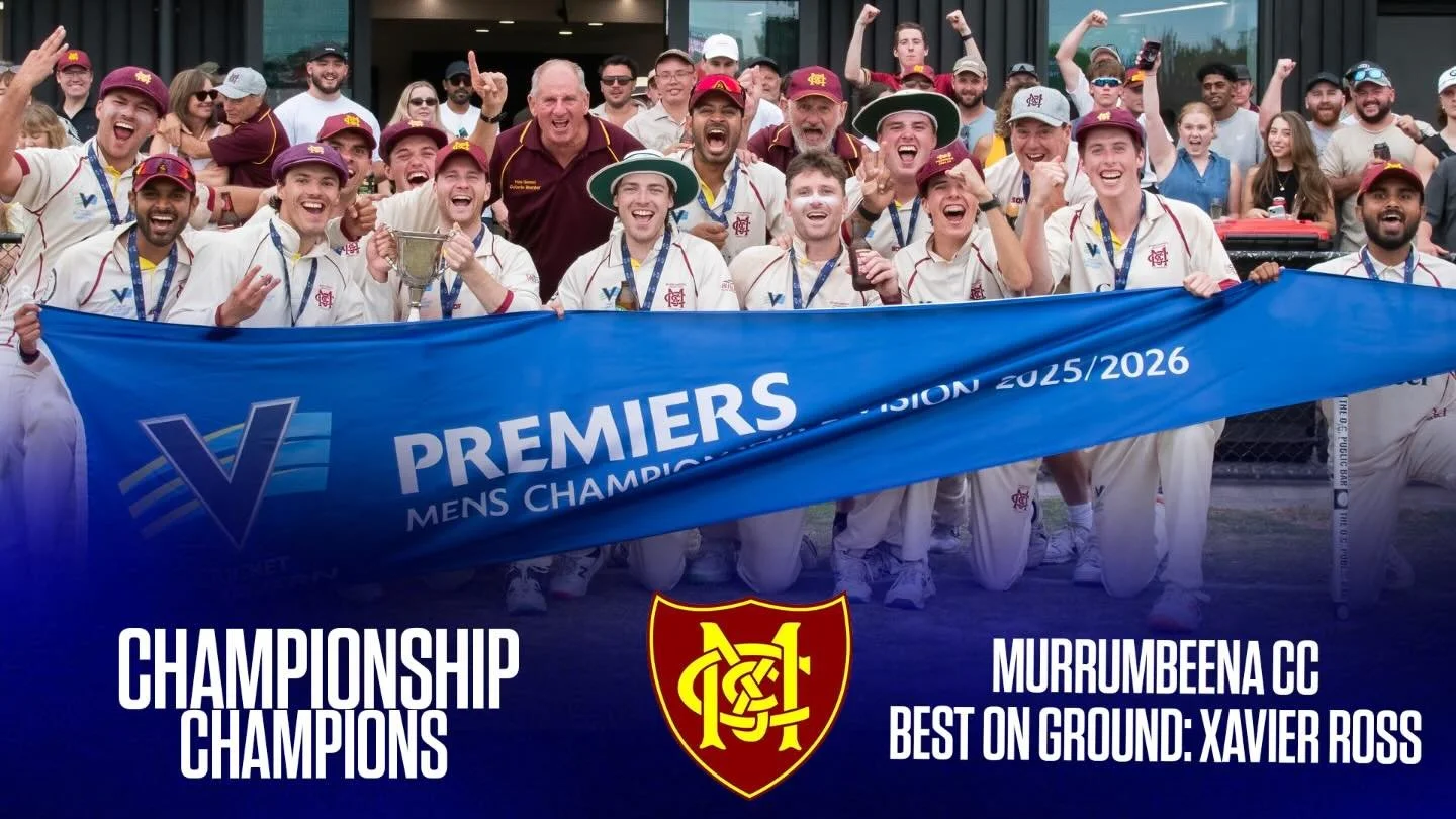 CHAMPIONS!

A massive congratulations to the boys in Maroon and Gold for winning their first Championship Division Premiership!

It was a hard fought contest between the best two teams of the year, with Beena getting the edge over South Caulfield in 