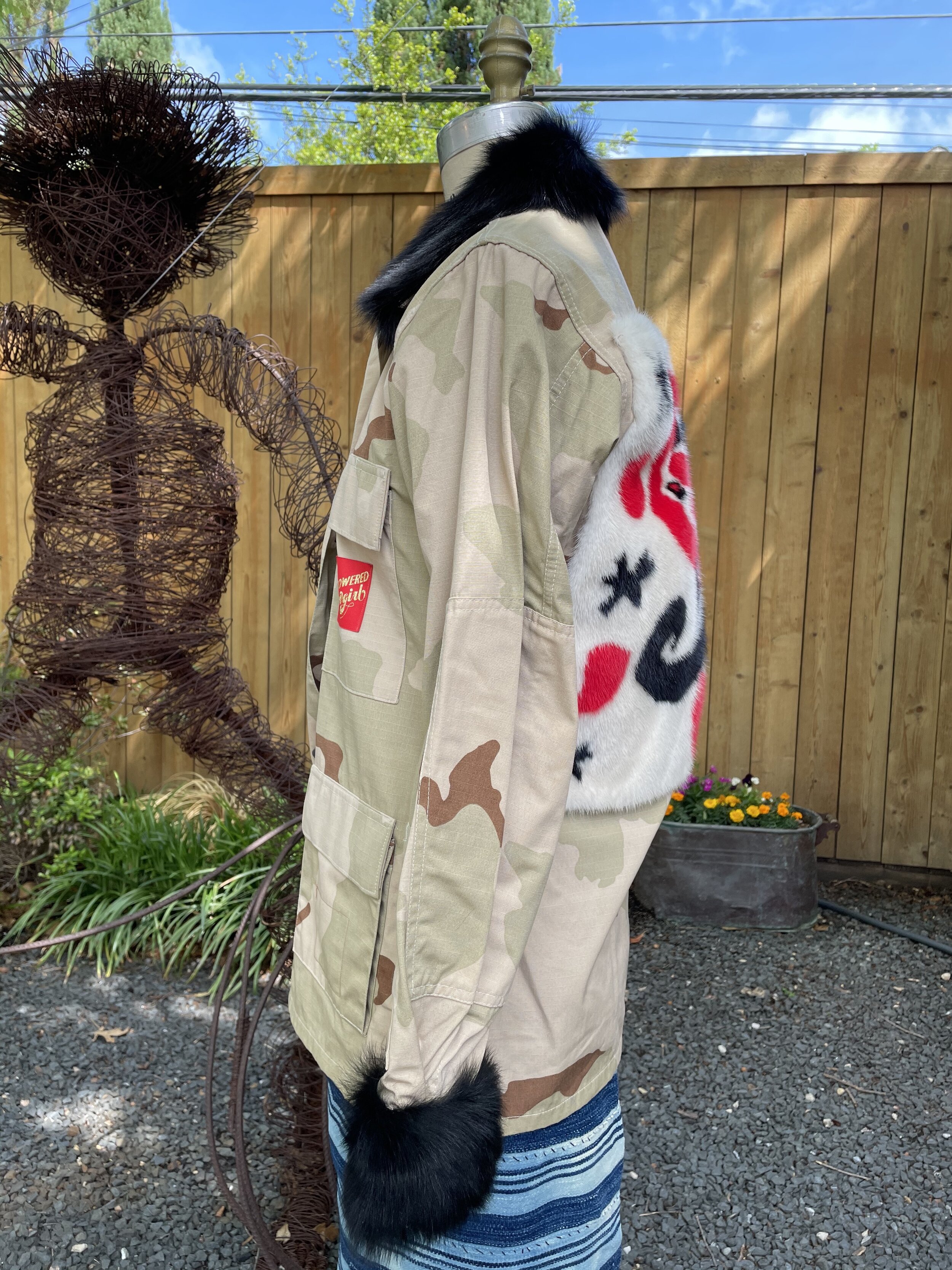 Camo Jacket with Mink Paisley white — EMPOWERED COWGIRL