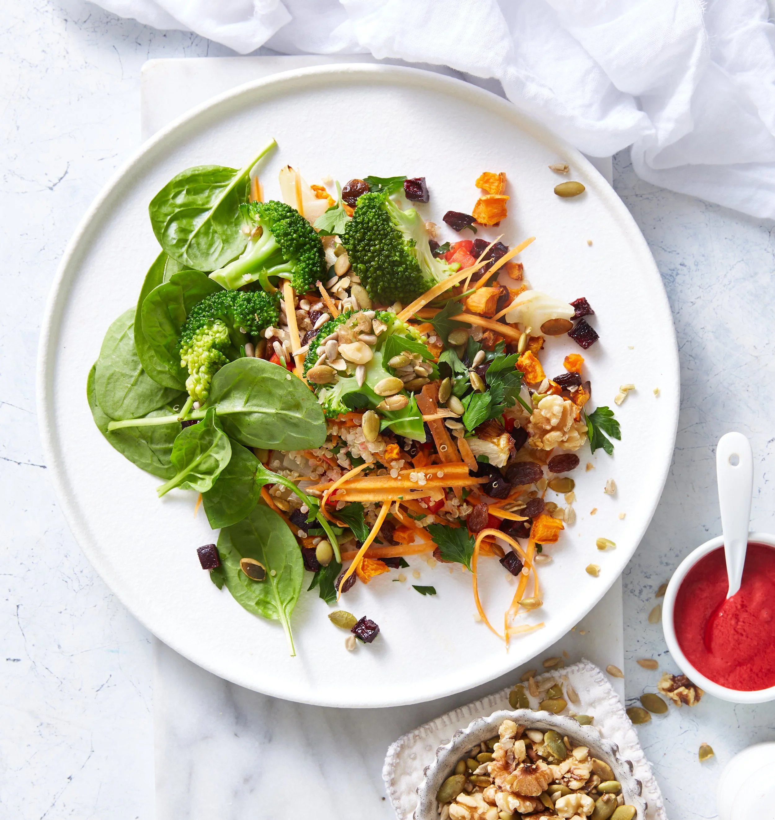 FOOD PHOTOGRAPHYBroccoli salad with raspberry dressing Quinoa 1 1.jpg