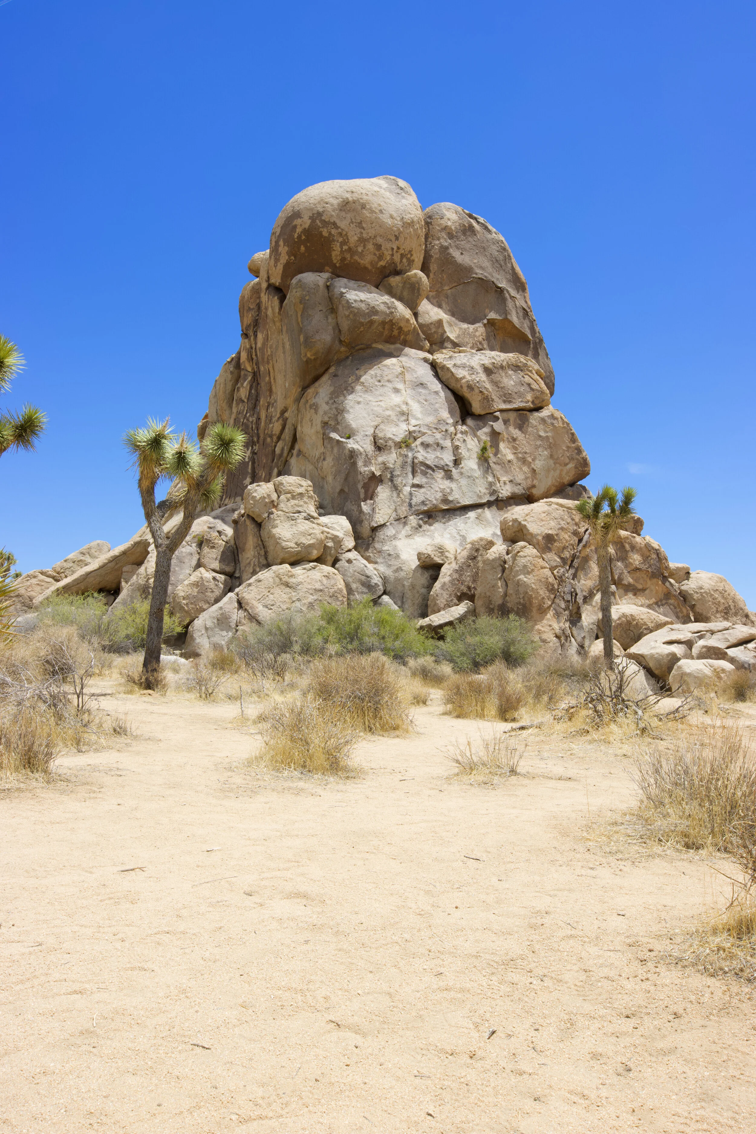 A cool rock structure that would be fun to climb.