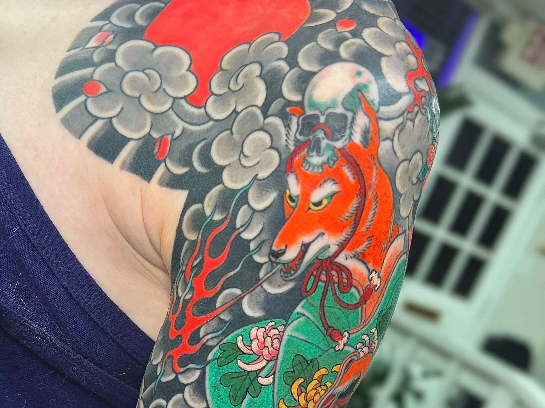 Kitsune Japanese Halfsleeve by Wes Holland in Sandy Springs, Atlanta G