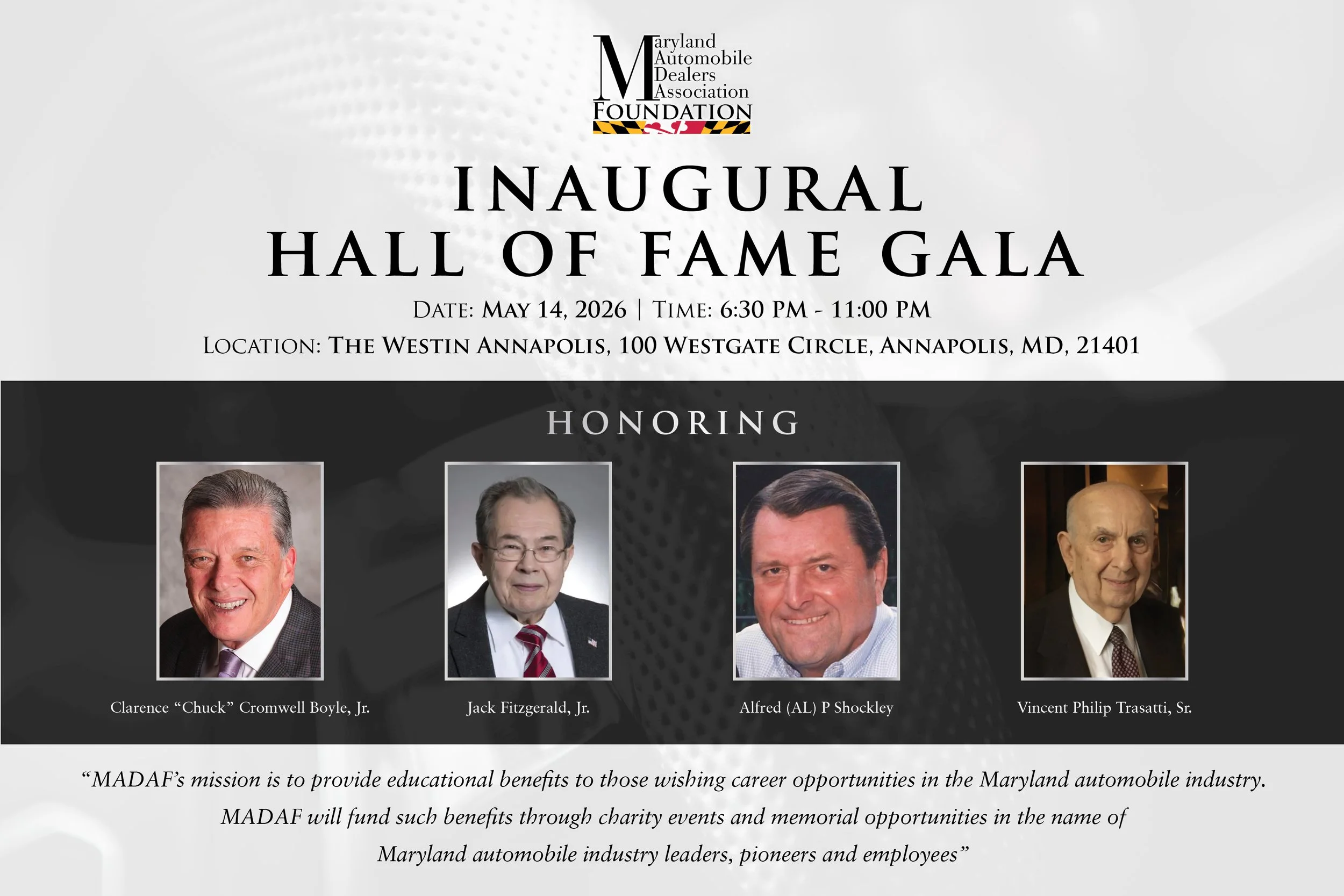 Inaugural Hall of Fame Gala and Annual Meeting
