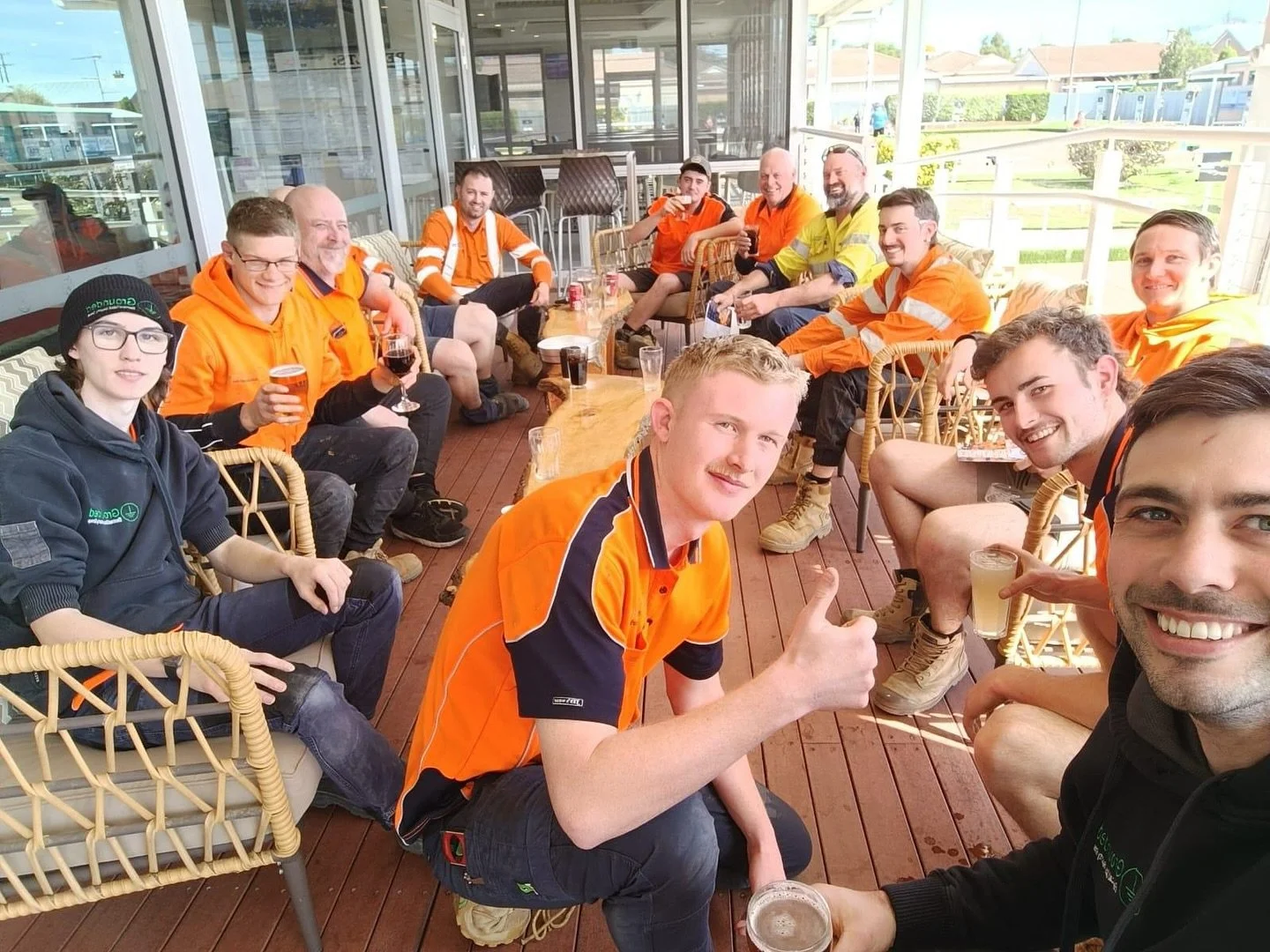 The Grounded Cowra crew are starting to wrap up the major Cowra Hospital project as we move toward handover. Last week the team took a well-deserved moment to celebrate after months of hard work, travel, and dedication.

We&rsquo;re incredibly proud 