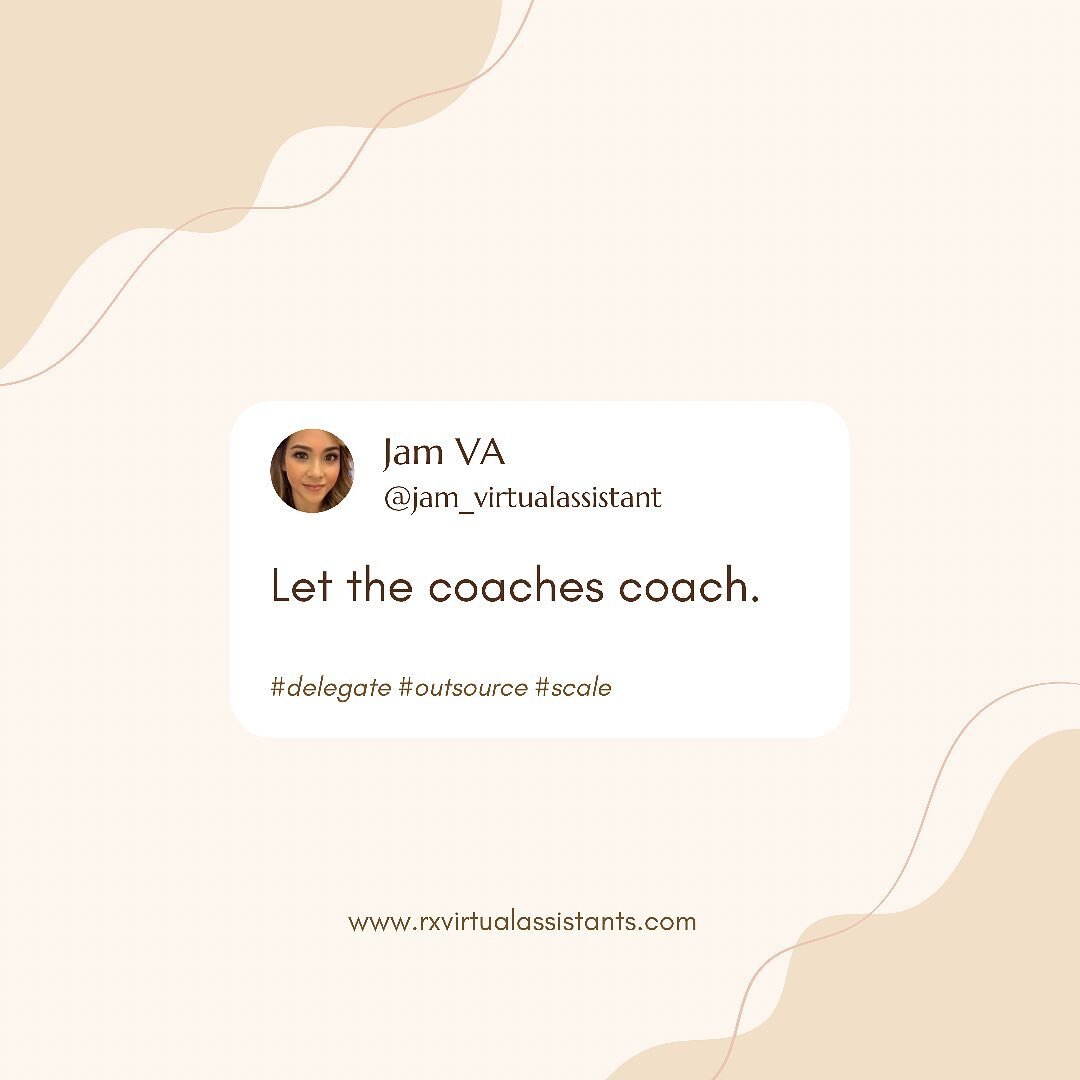 ‼️&ldquo;Let the coaches coach&rdquo;‼️
 
This phrase usually refers to clients who try to coach other clients.
 
However, it can relate to the demands of a coach as well.
 
The role of a coach is to do just that- coach!
 
So why is it a common occur