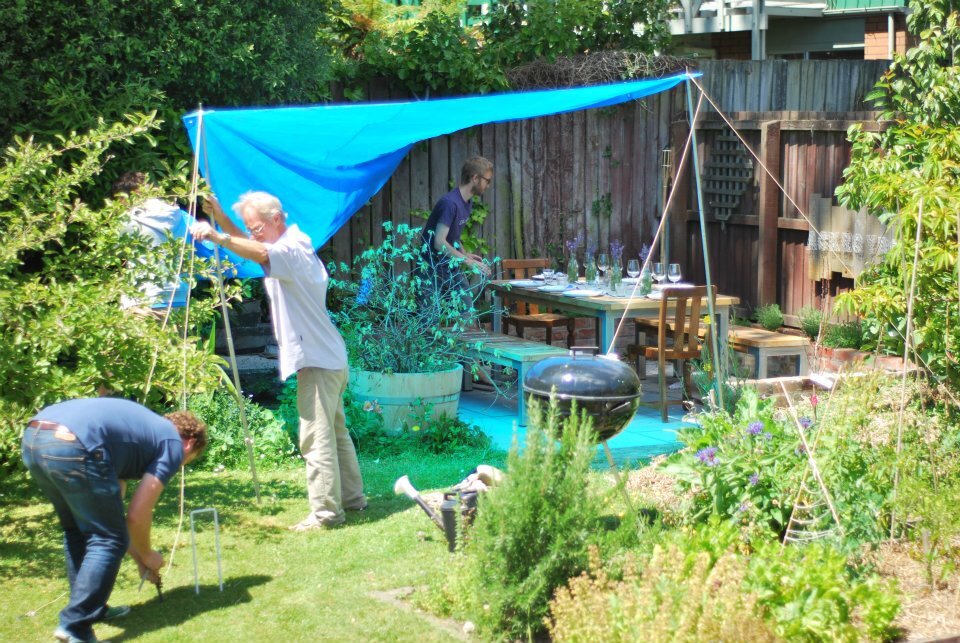 Good old Kiwi ingenuity - too sunny for Nan.