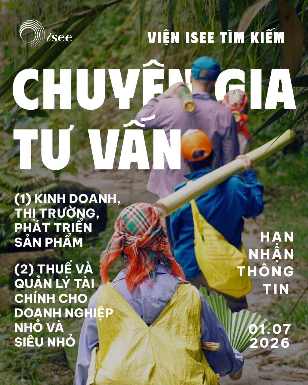 [Hạn: 01/07/2026] Tìm kiếm Chuyên gia tư vấn