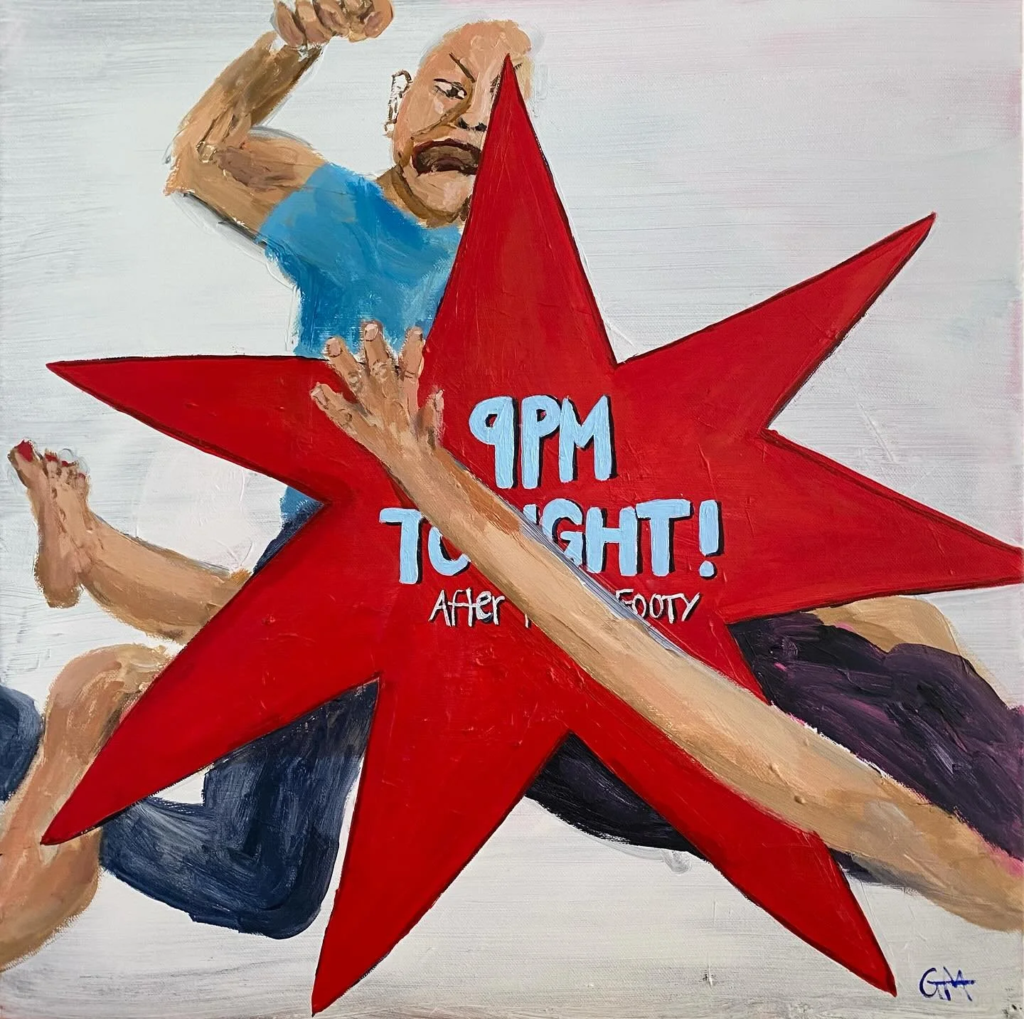 &lsquo;Footy night&rsquo; 2025 

Inspired by an ongoing research and comms project from my day job around sexual consent and domestic violence.