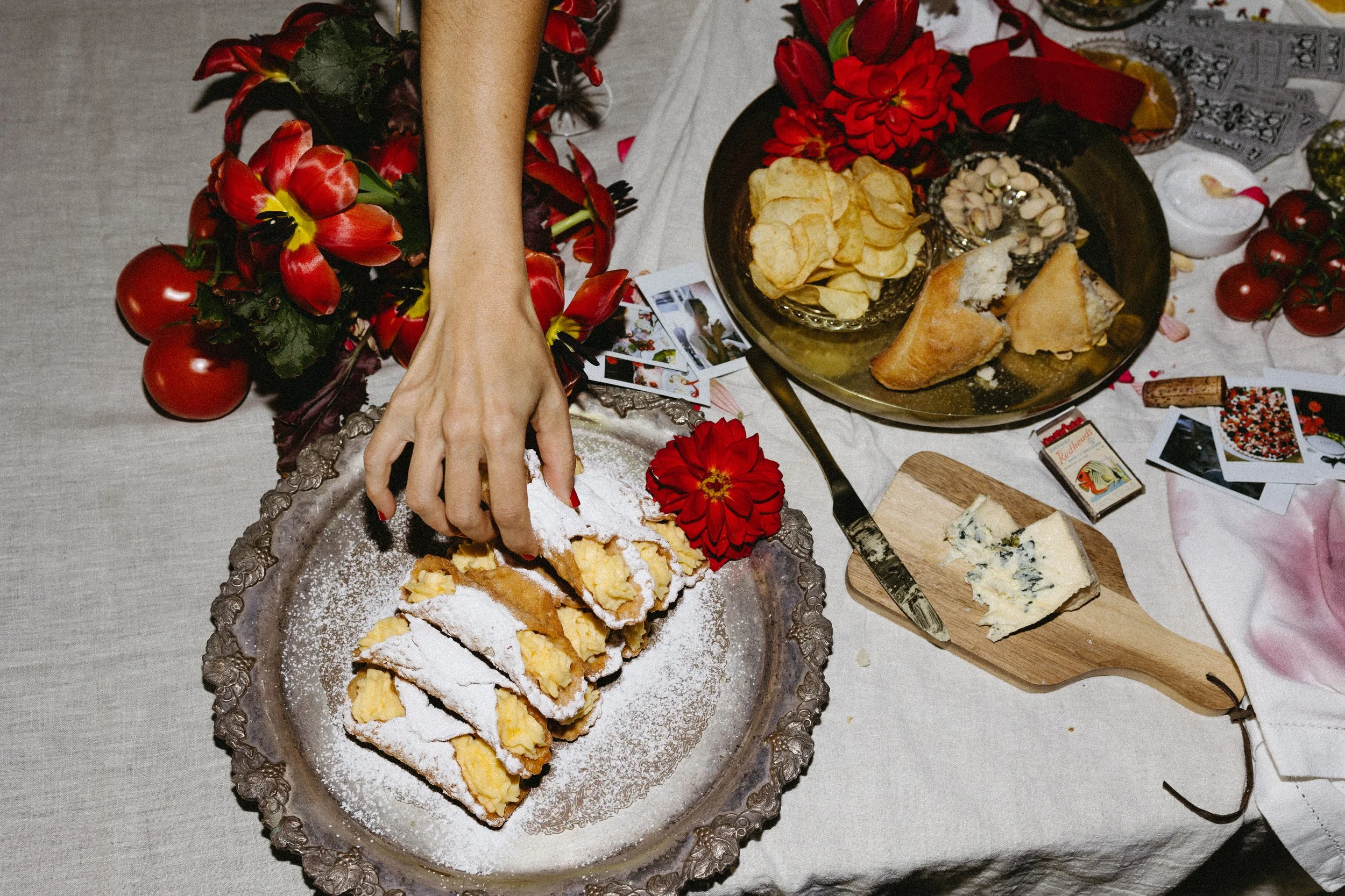 Cannoli tower wedding dessert display Hunter Valley