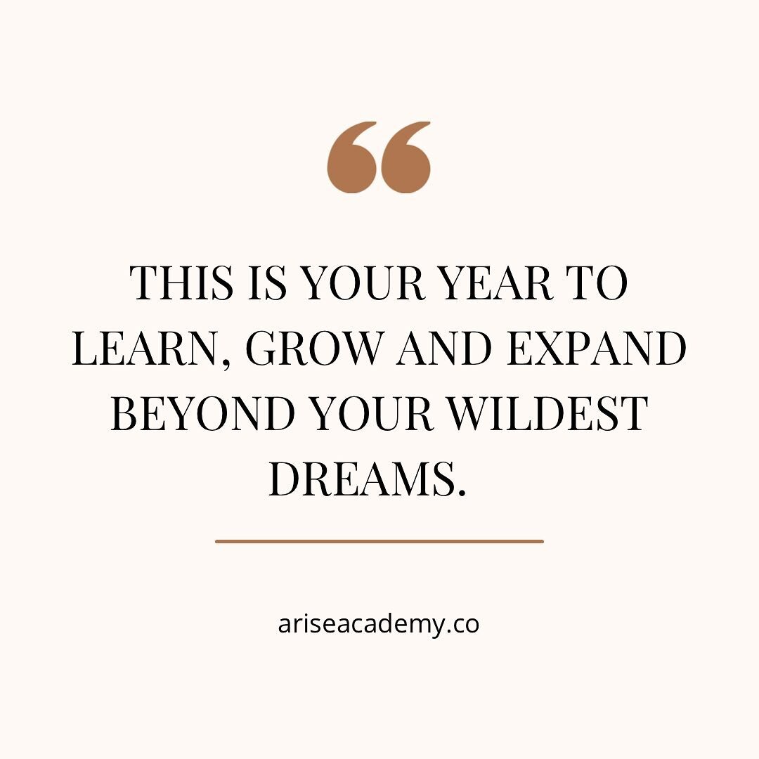 Let&rsquo;s go ahead and declare now &hellip; This is your year to learn, grow and expand beyond your wildest dreams. 
You can&rsquo;t expect to go beyond your wildest dreams if you don&rsquo;t declare it🤍 Declarations are powerful. They can change 