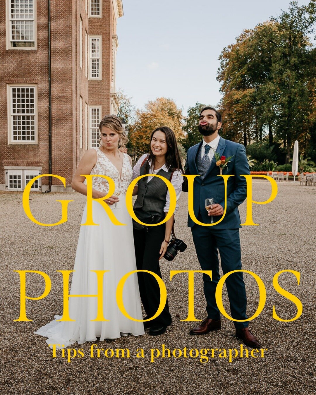 No, you do not want your group photos to happen 'organically' at your wedding. They will not happen, or they will and it will be total chaos with your aunt eventually taking over and making you pose with every cousin individually while you miss your 