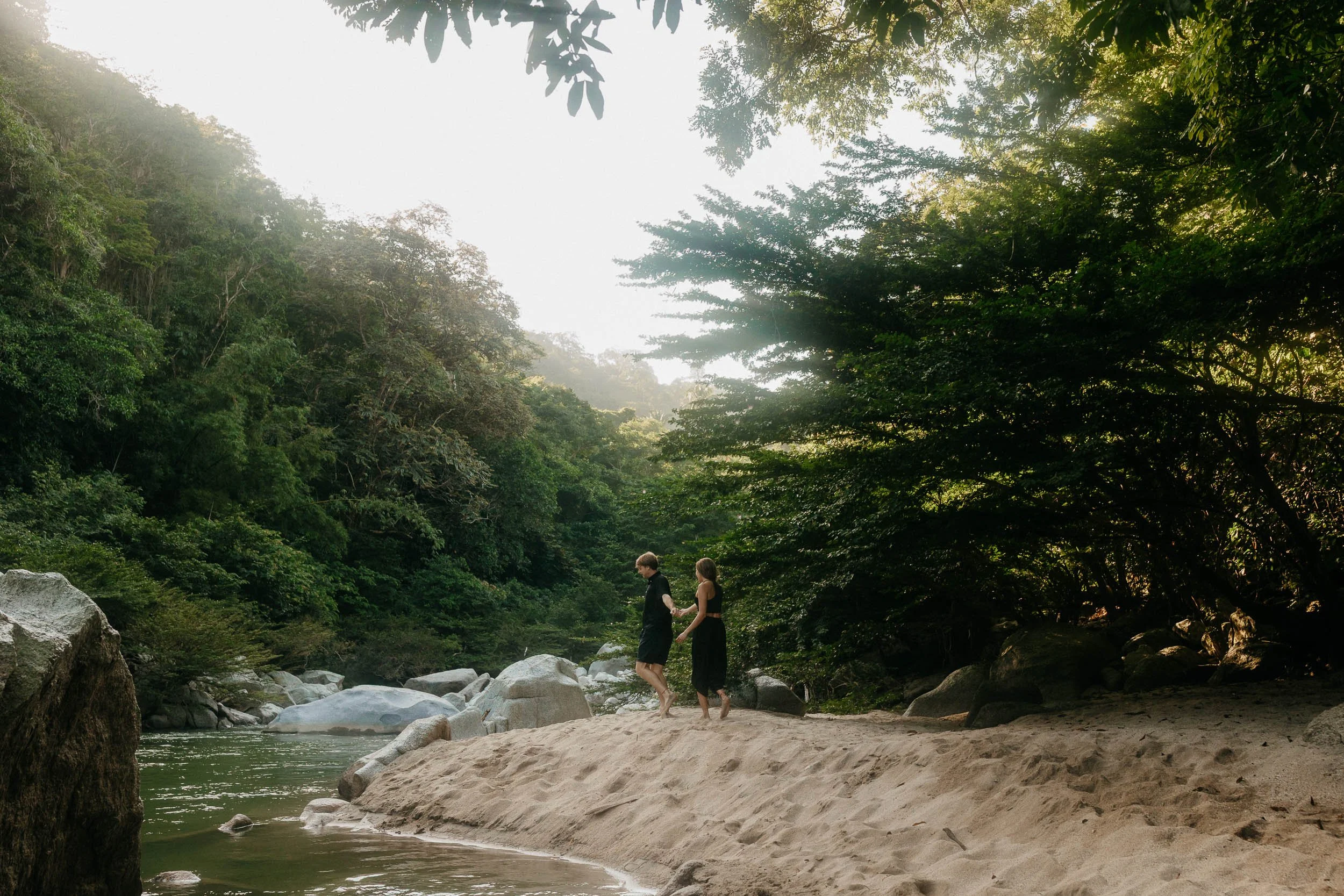Fotoshoot in de jungle in Colombia