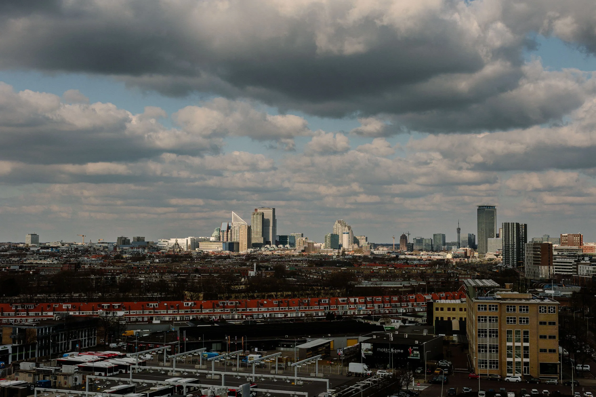 Uitzicht vanaf Haags Hoog op het centrum van Den Haag