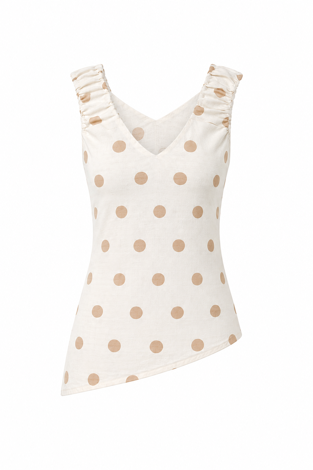 Beige dot top