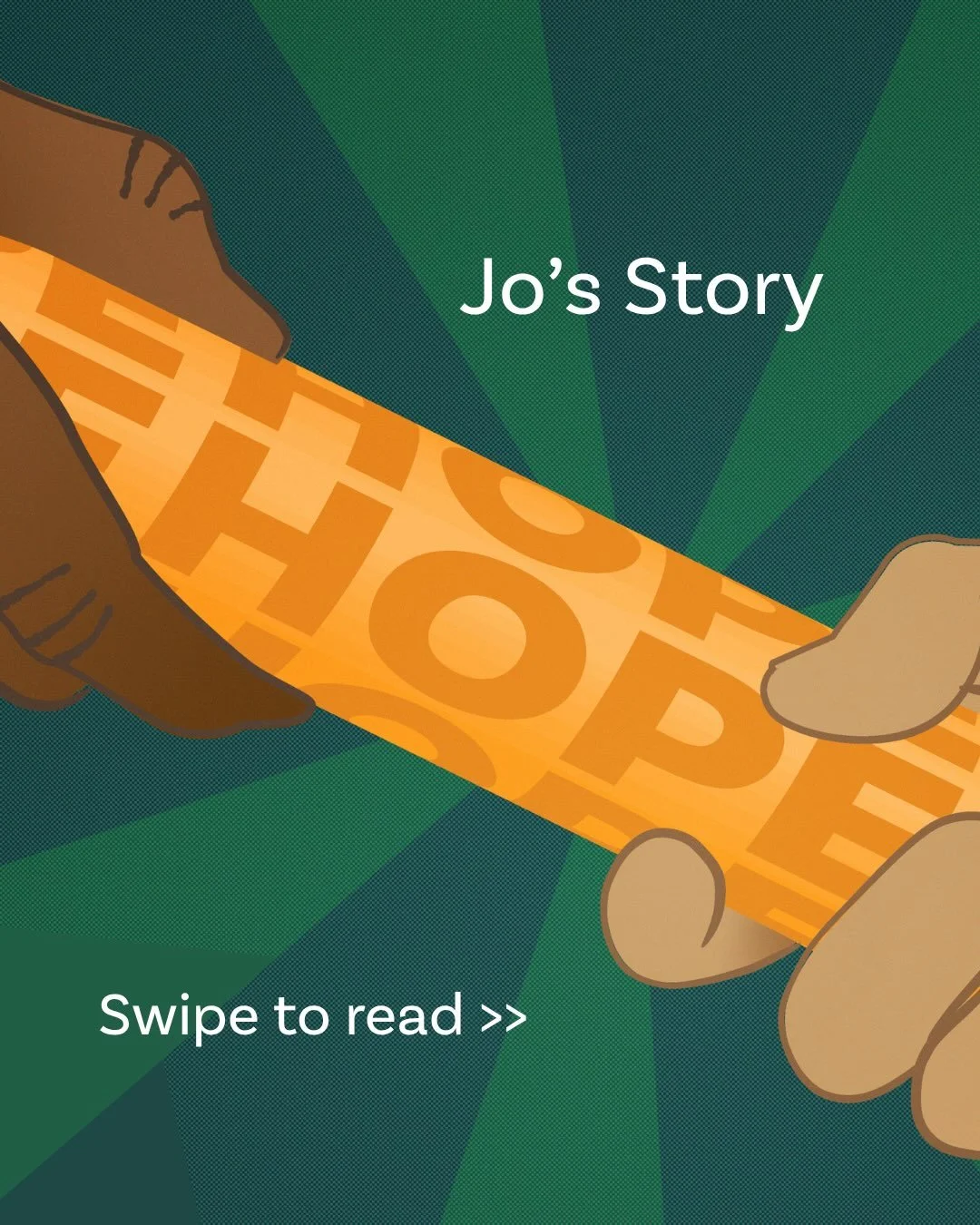 Stories like Jo&rsquo;s show the difference person-centred, trauma-informed support can make.

Through our services, Jo was able to overcome obstacles, build resilience and look to the future with hope.

Swipe through to read the full story, and see 