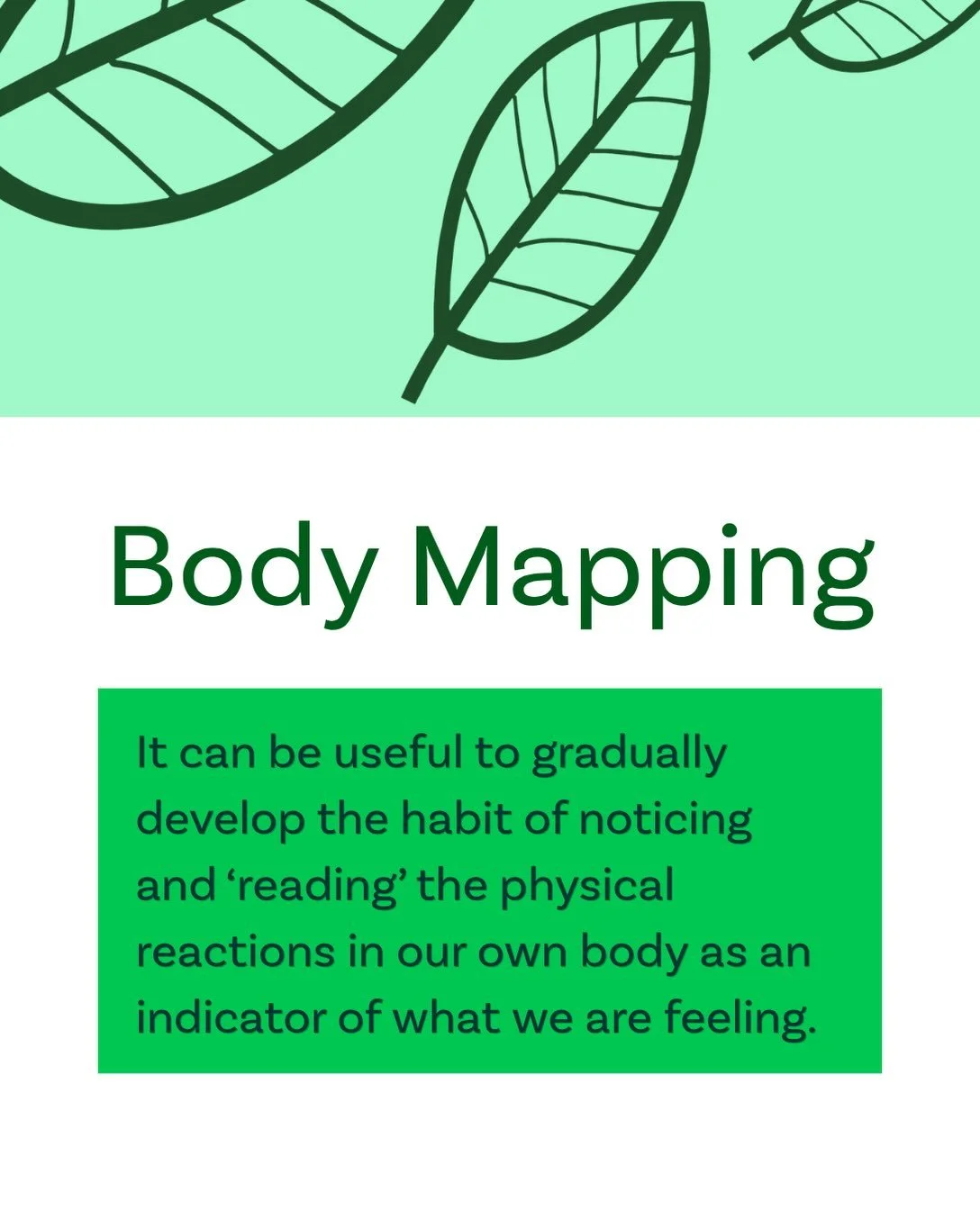 Body mapping is a grounding exercise that encourages people to notice how emotions and stress can show up in the body. 

Our caseworkers may explore tools like these as
one small part of supporting individuals to understand their feelings and respons
