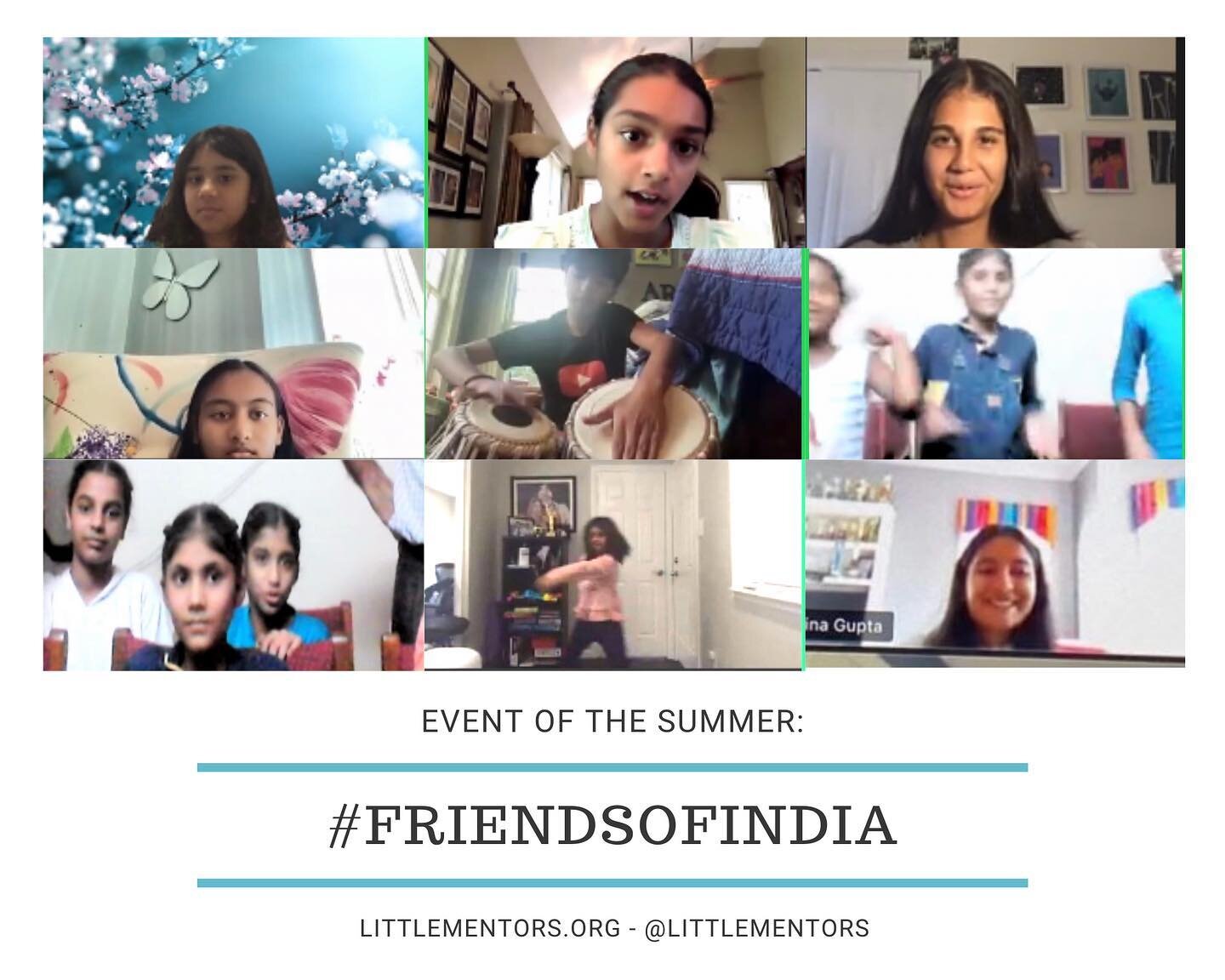 What a great kickoff event for this year! Thanks to everyone who attended this Little Mentors call with our friends in India. We were able to celebrate India&rsquo;s Independence Day with dances, songs, and other activities. Stay tuned for more from 