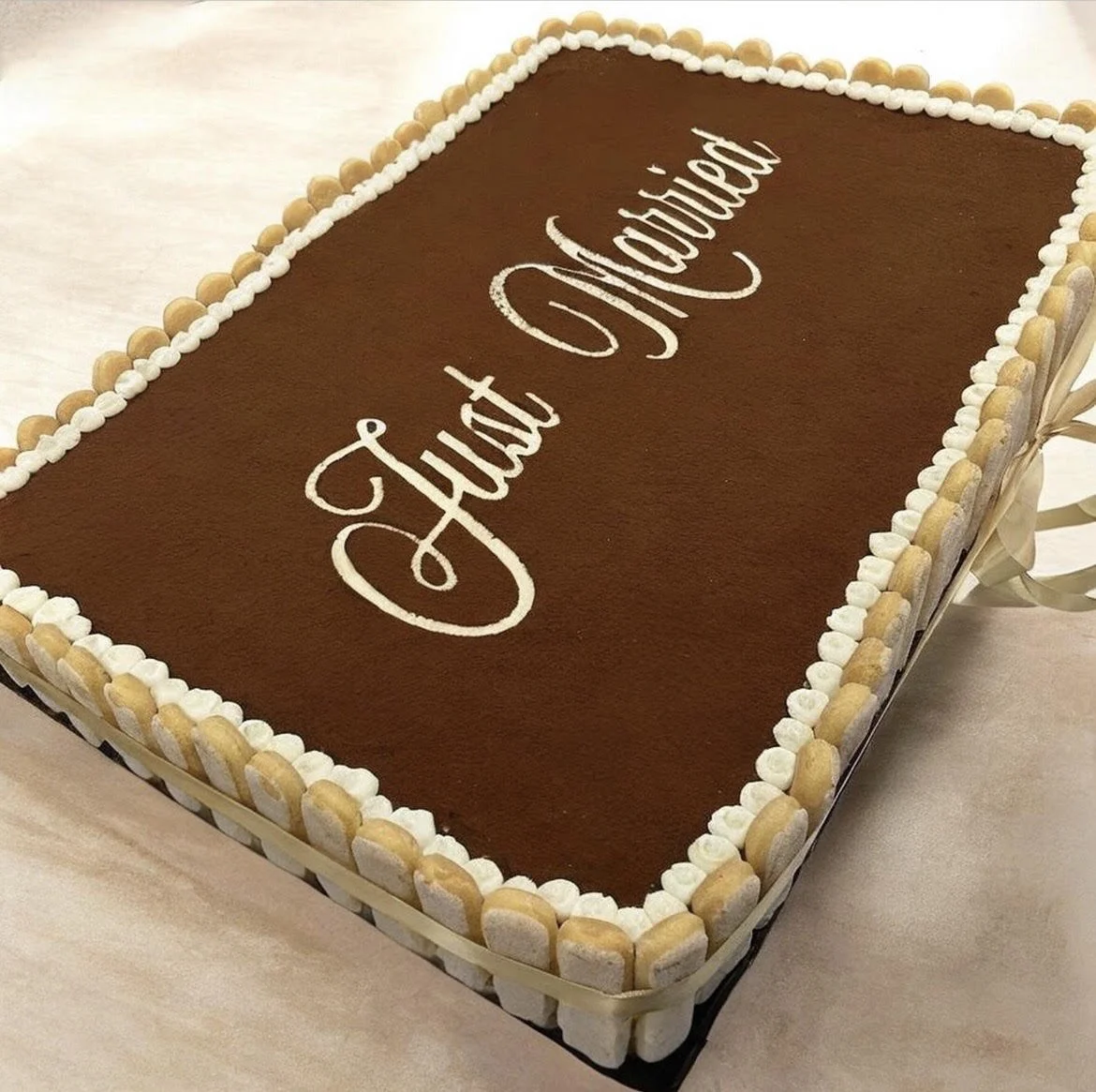 Tiramisu Wedding Cake
