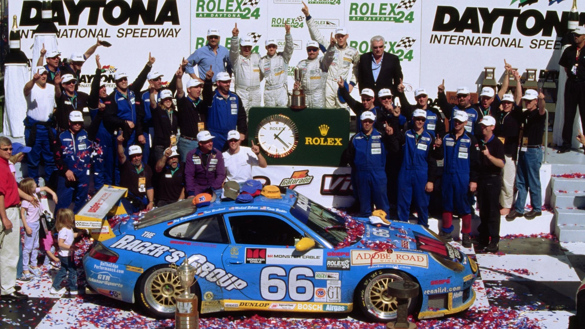 Michael Schrom (USA), Kevin Buckler (USA), Jörg Bergmeister (DEU), Timo Bernhard (DEU), Porsche 911 GT3 RS, 2003, Porsche AG