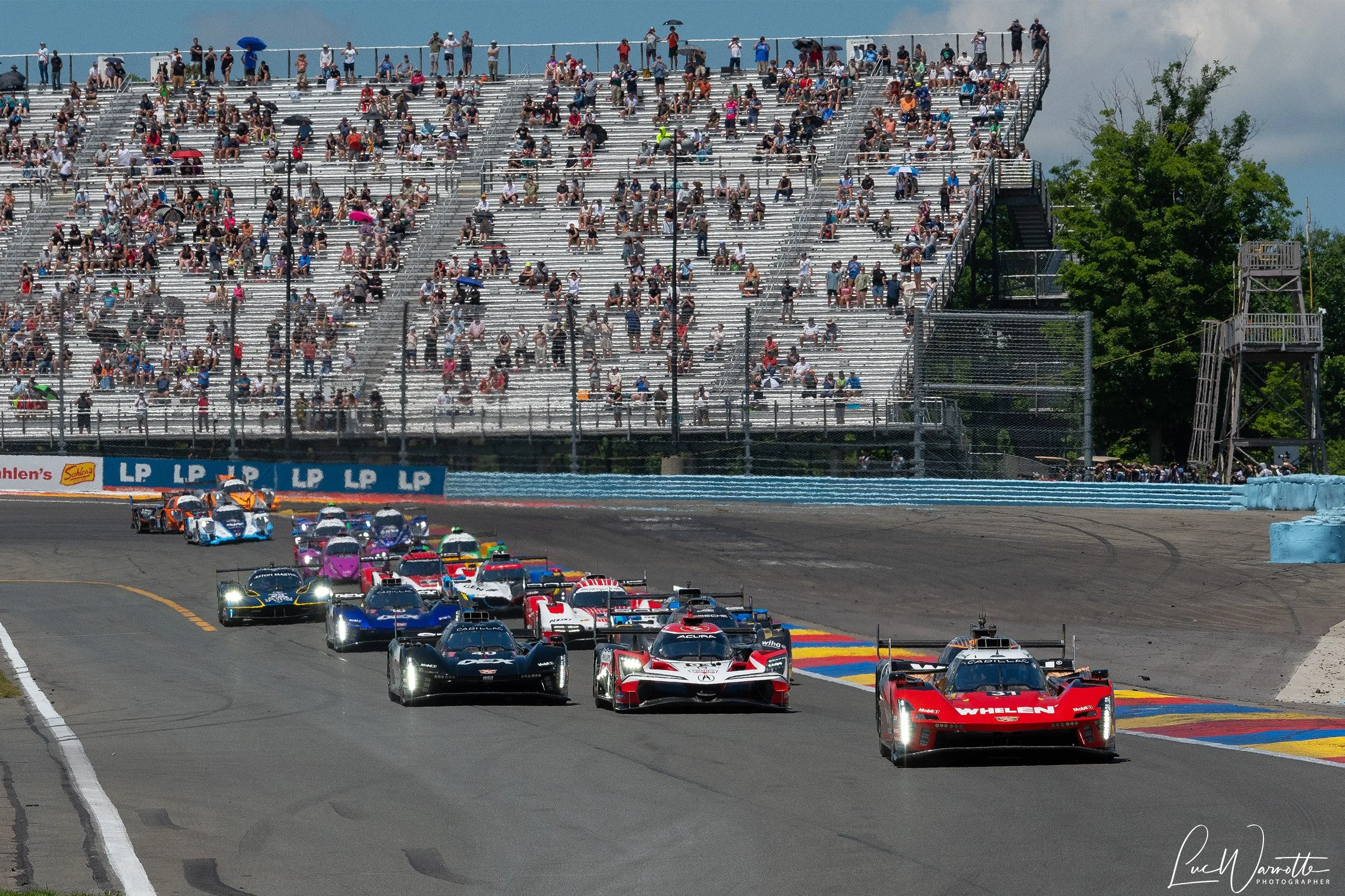 Acura #60 and Aston Martin #23 out of race