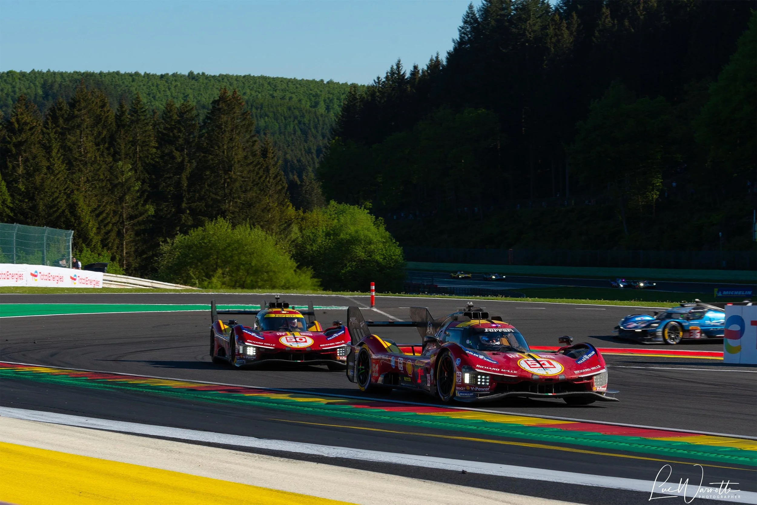 Ferrari #51 ahead sister #50