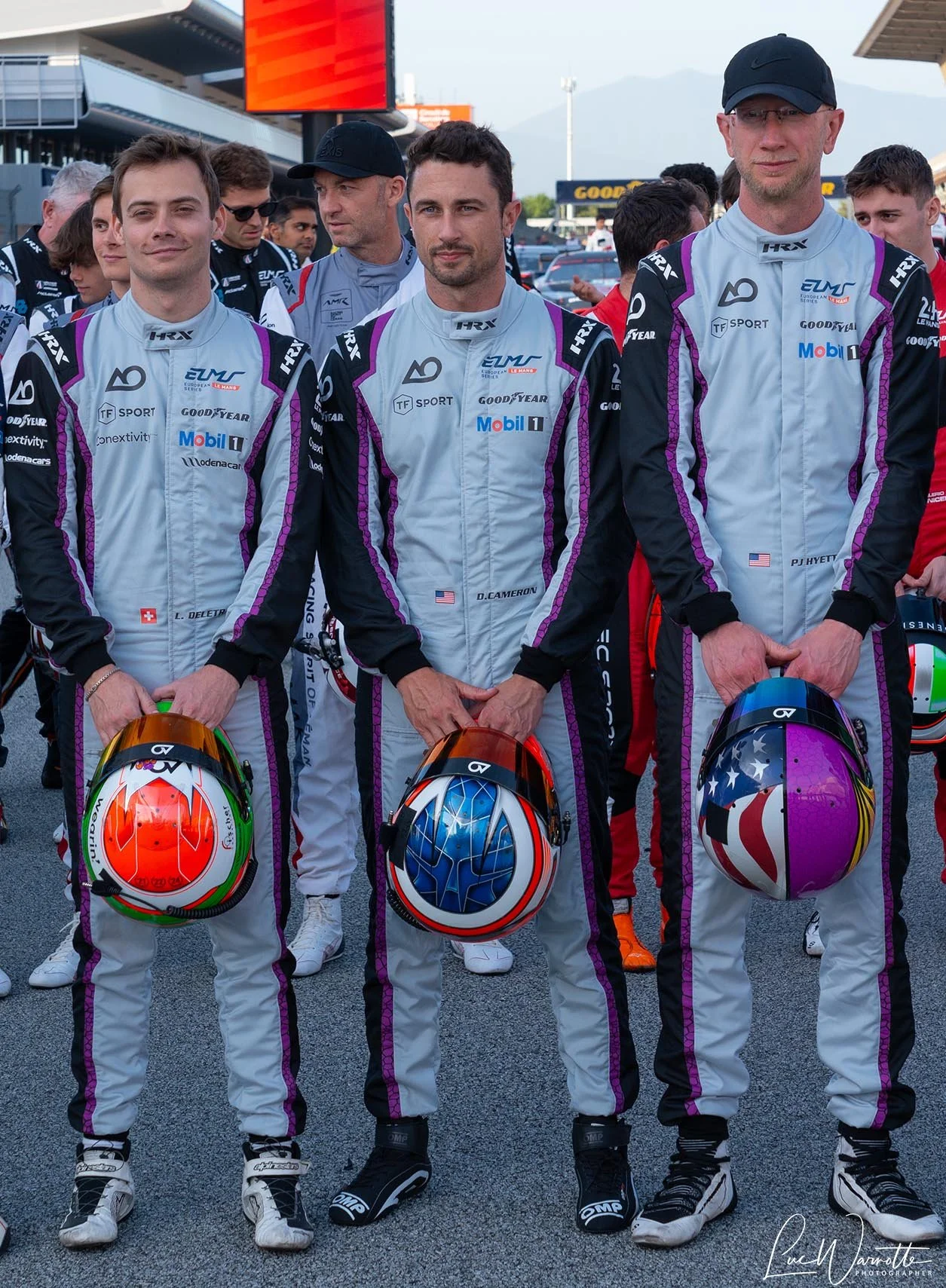 PJ Hyett, Dane Cameron and Louis Delétraz