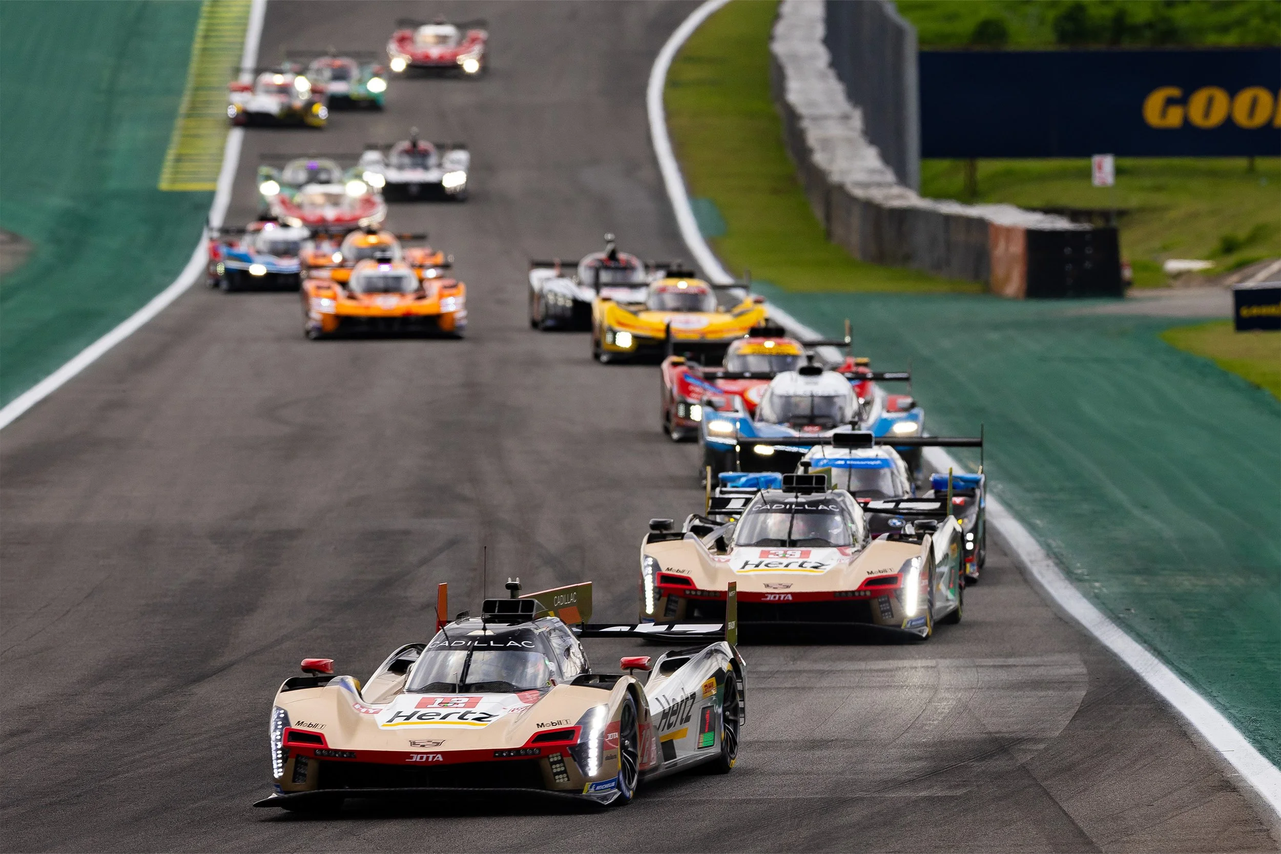 Both Cadillac V-Series.R leading the pack
