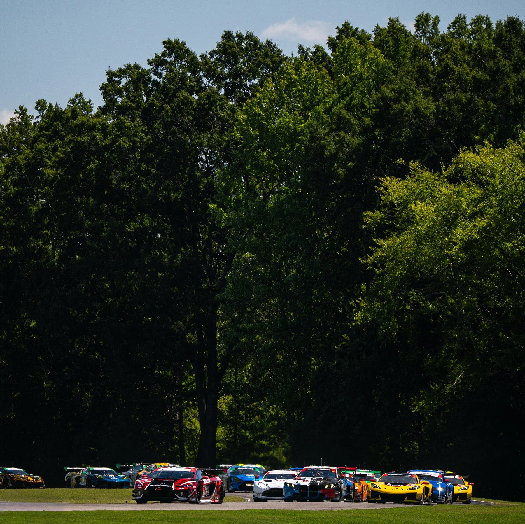 #9 Pfaff Motorsports Lamborghini in front of the pack