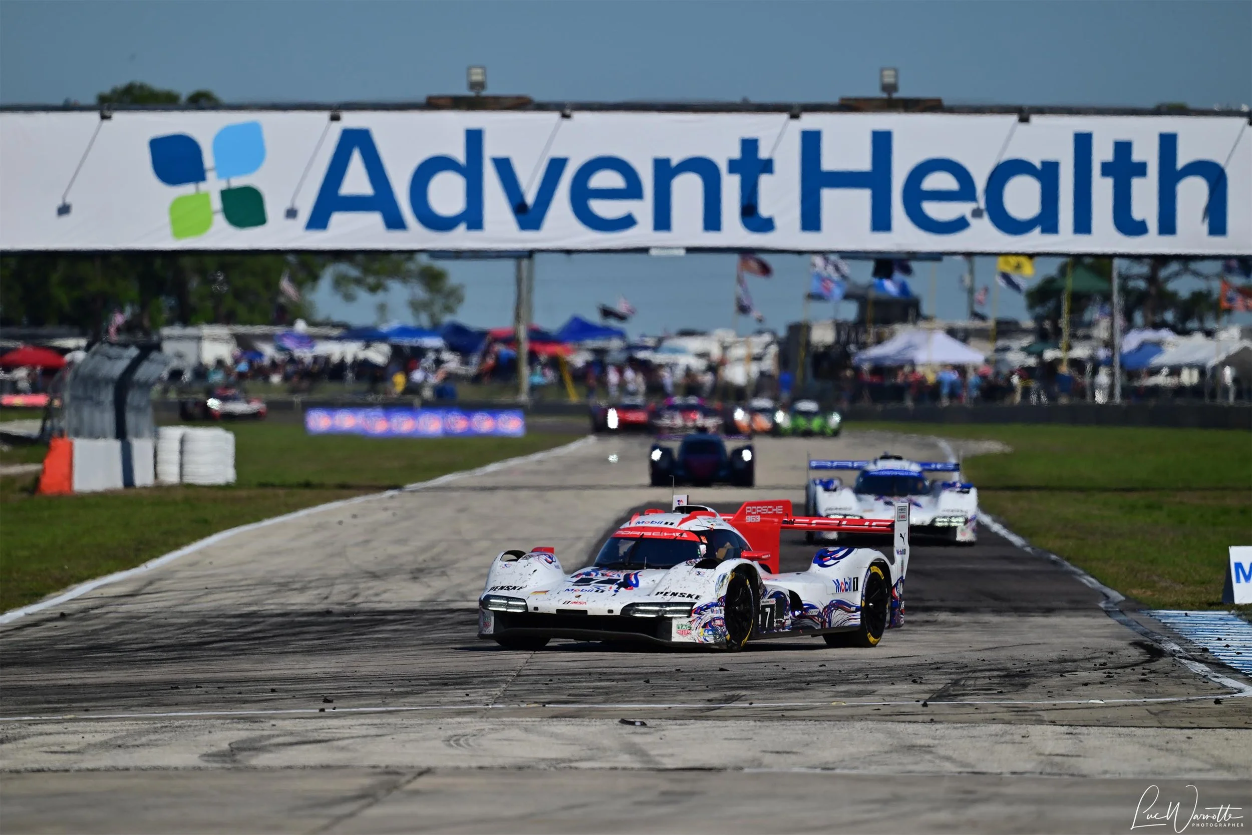 Felipe Nasr in #7 Porsche leads Kévin Estre in sister #6
