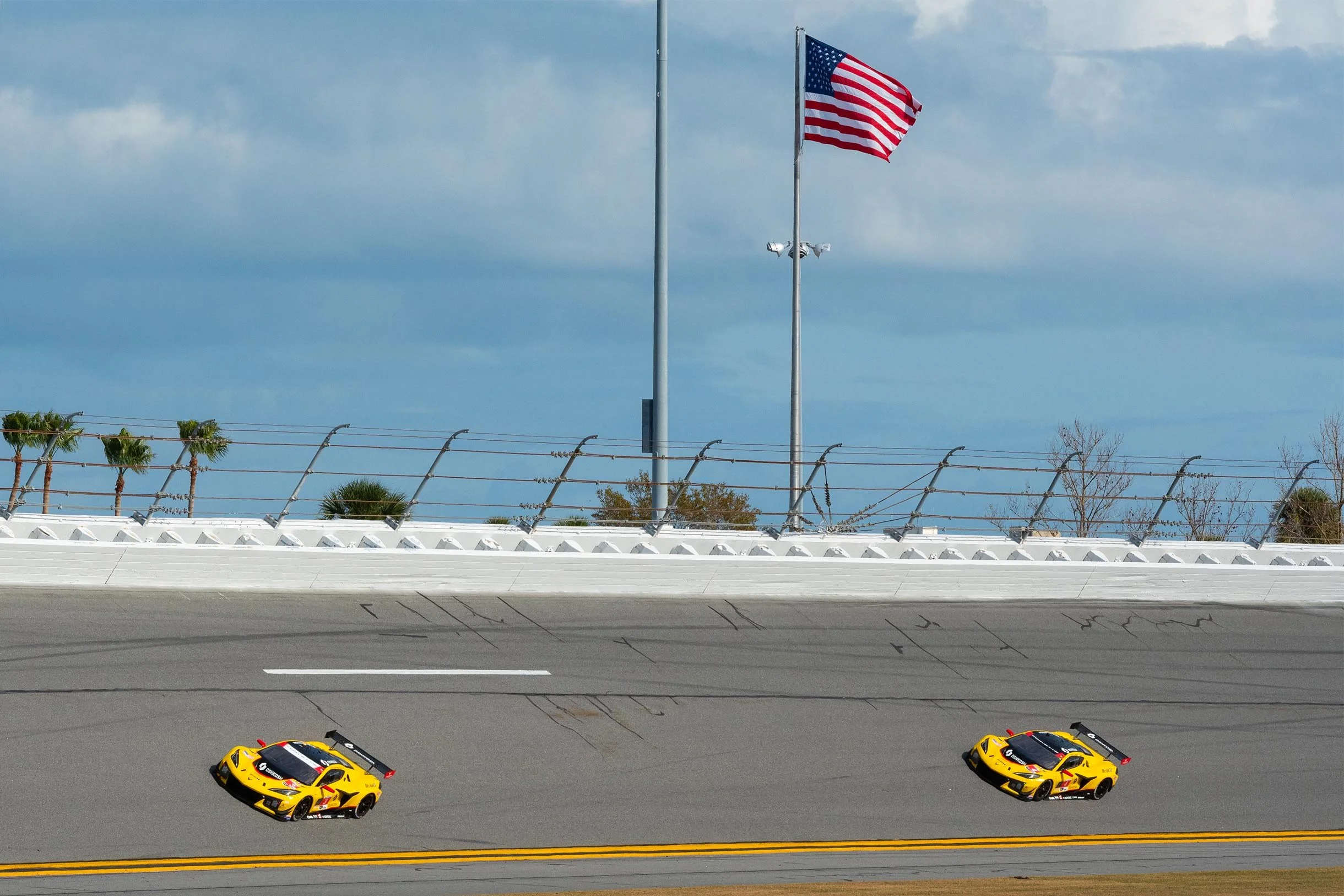 Both of the Pro-class Corvette GT3s