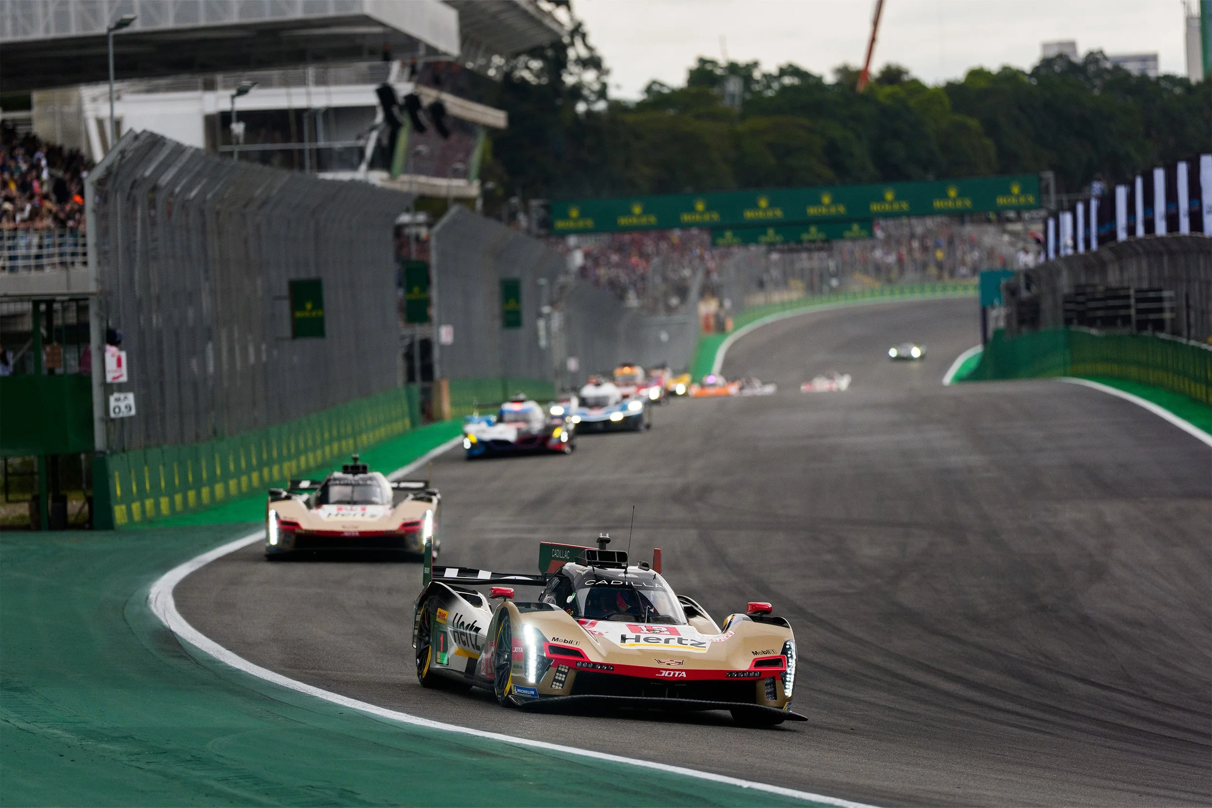 Both Cadillac V-Series.R leading the pack