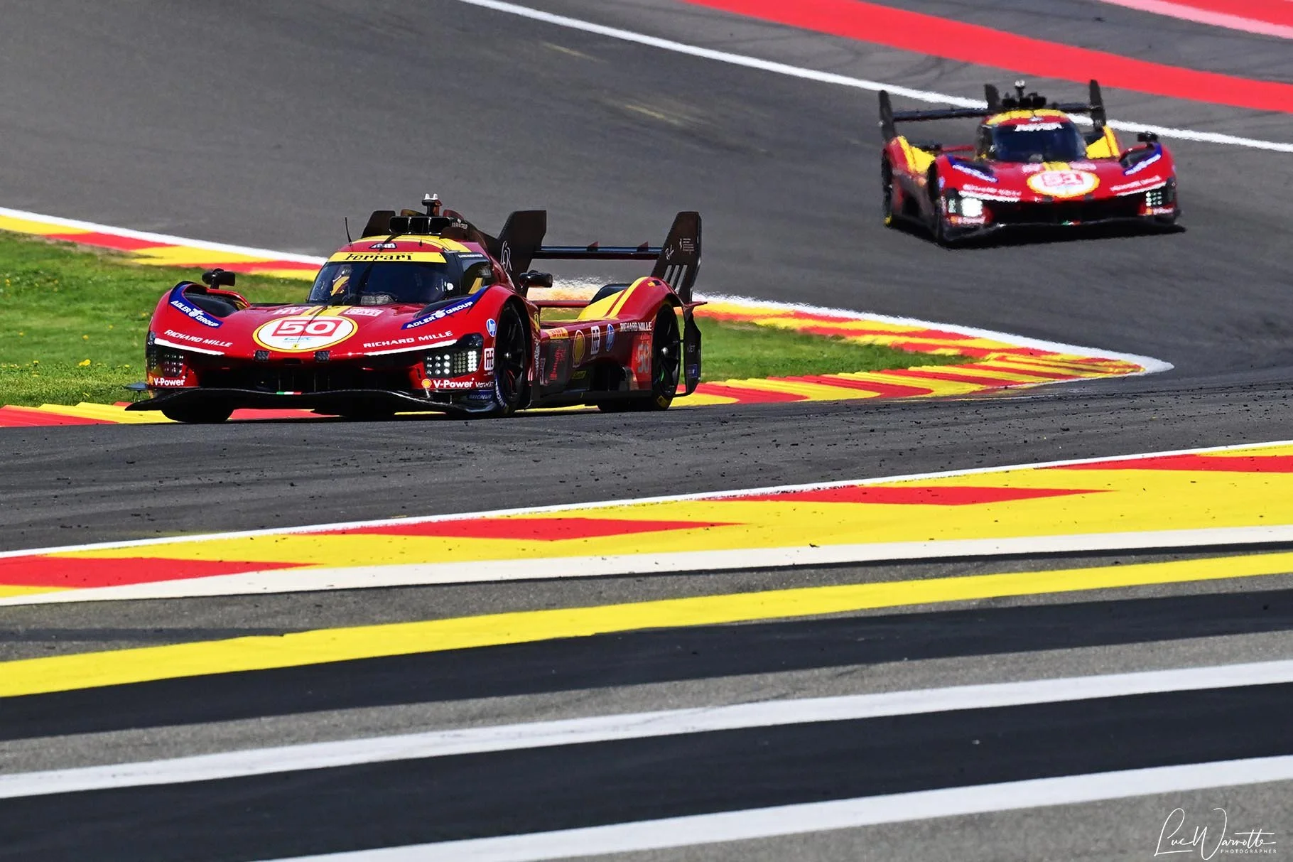 Ferrari #50 ahead of sister #51