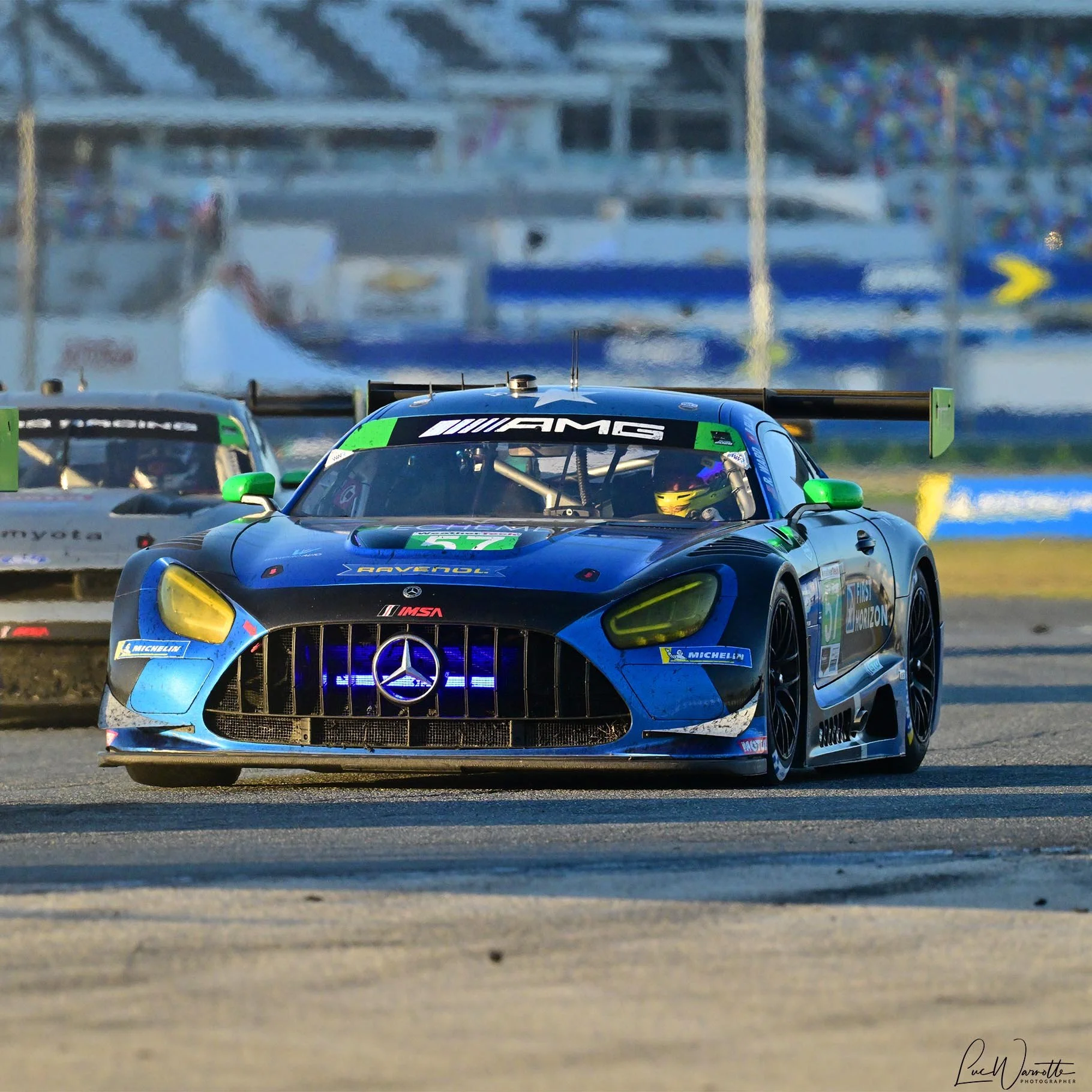 #57 car of the Winward Racing Mercedes-AMG GT3
