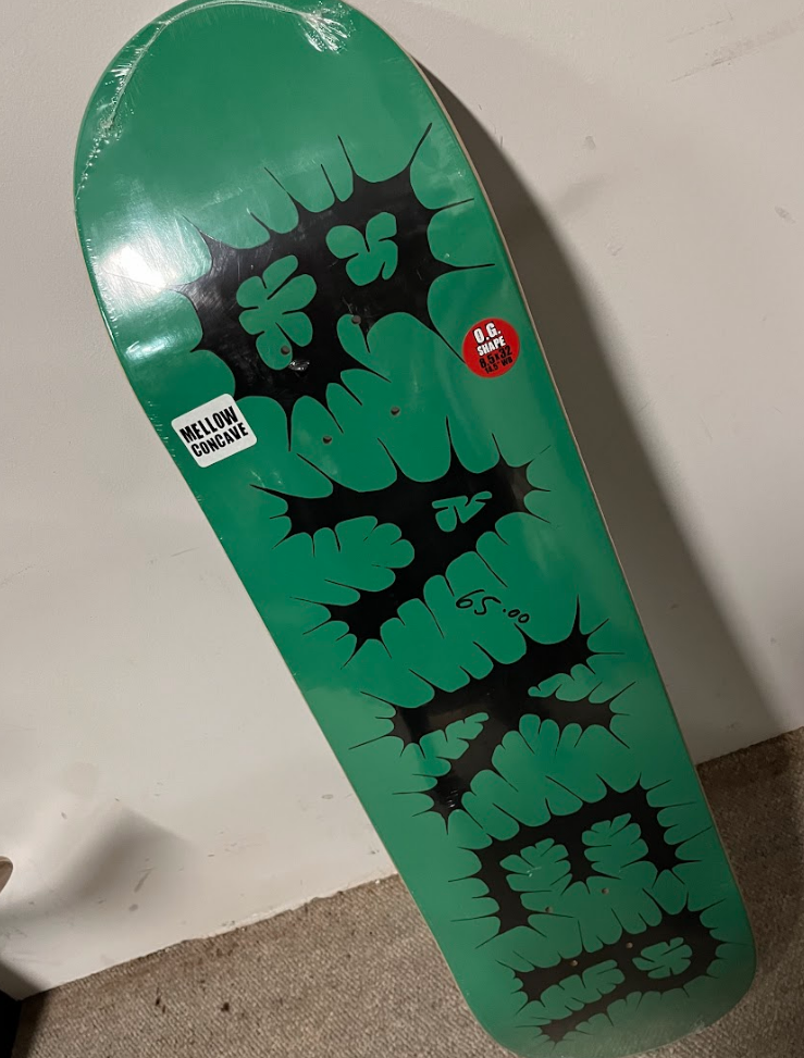 Baker Green Blast Logo Deck 8.5"