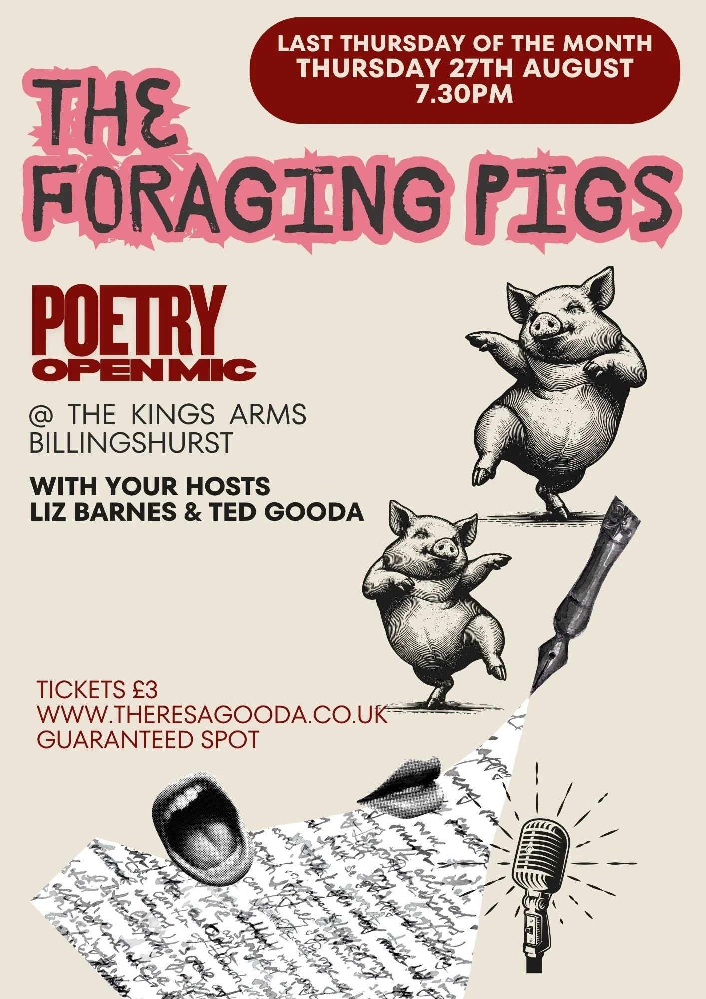 August Foraging Pigs