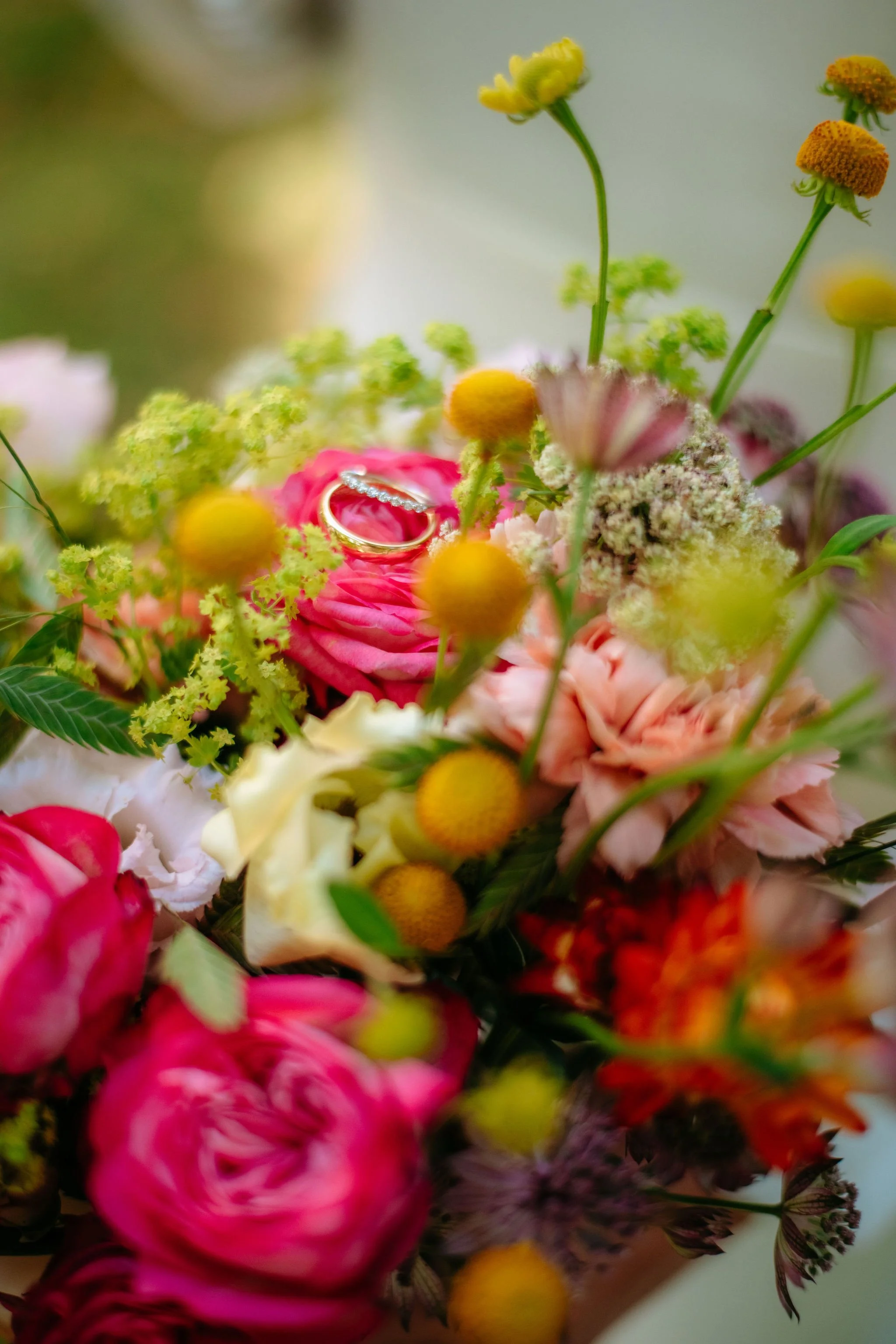 ringar i bukett