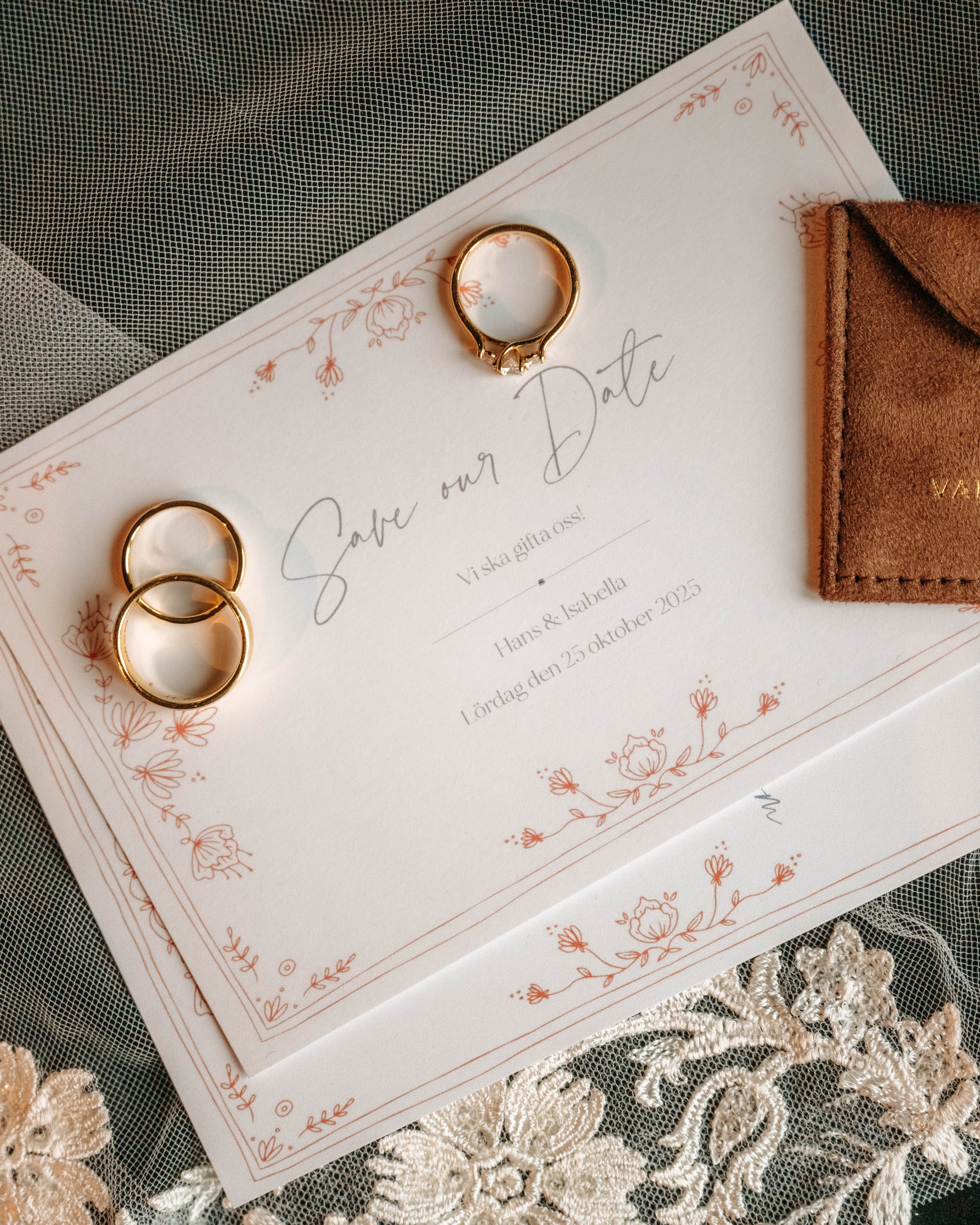 Tips: använd slöjan som bakgrund! 