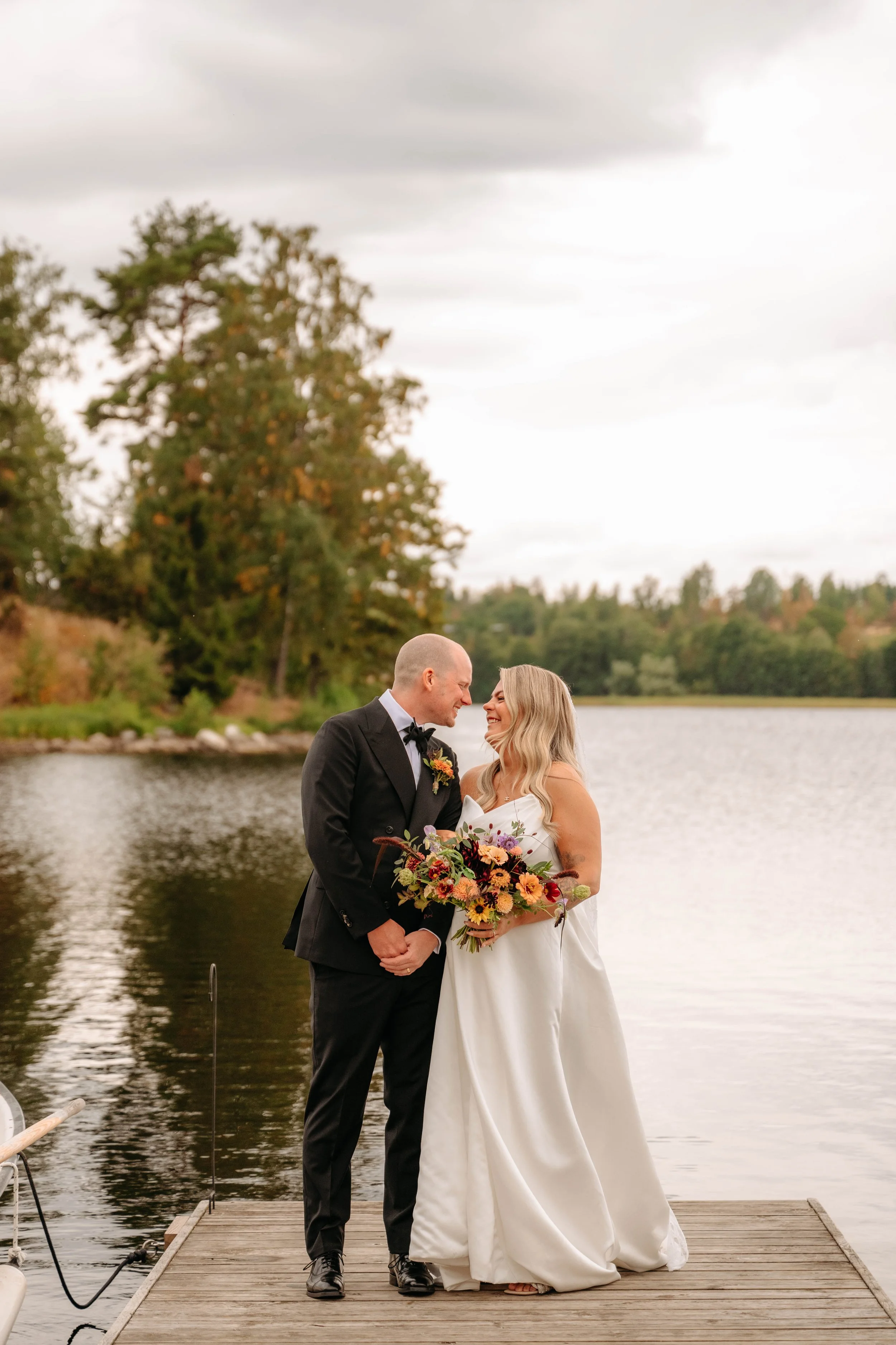porträttfotografering bröllop 