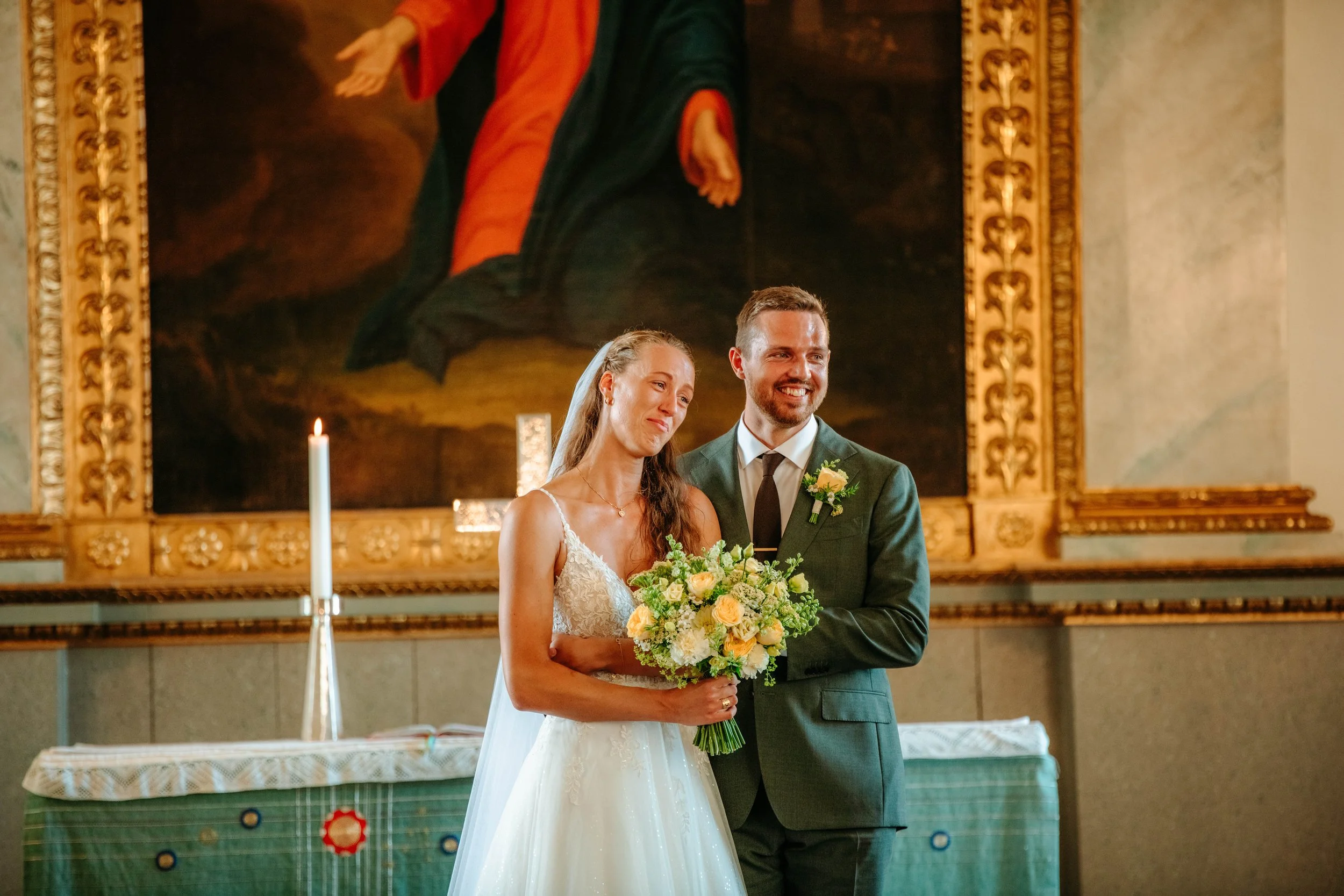 Brudpar i Hanebo Kyrka