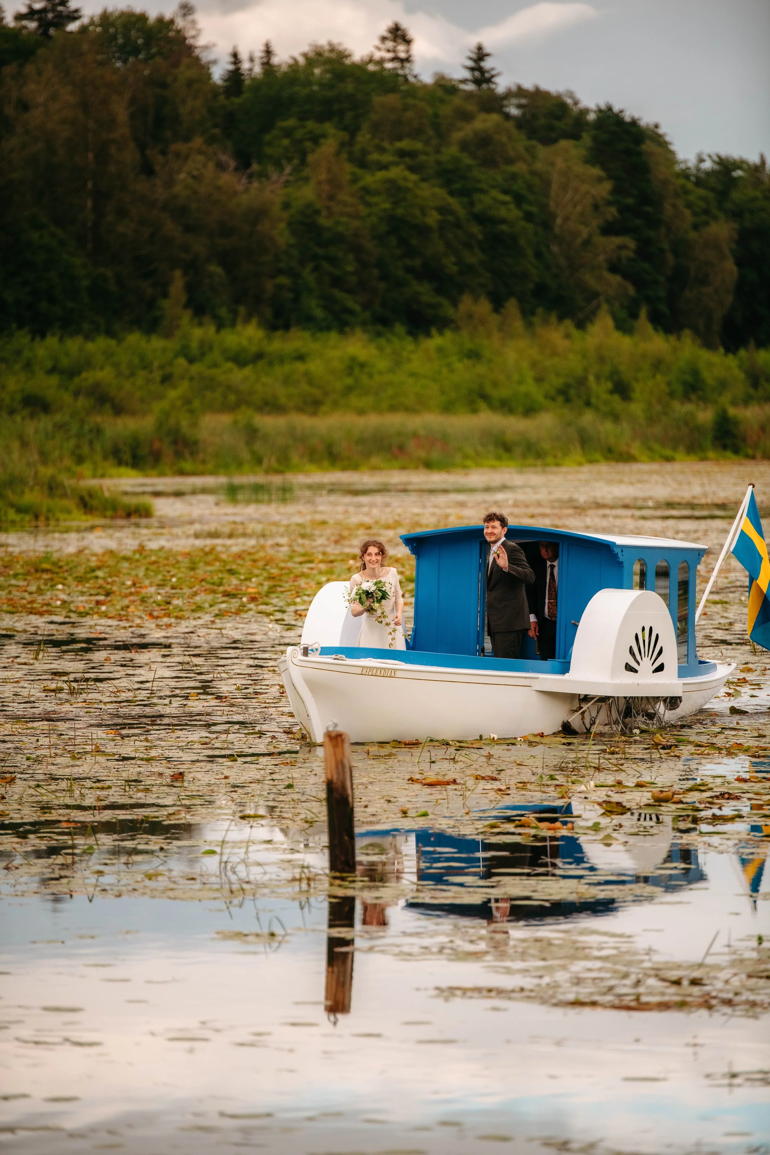 Åka båt på bröllopsdagen