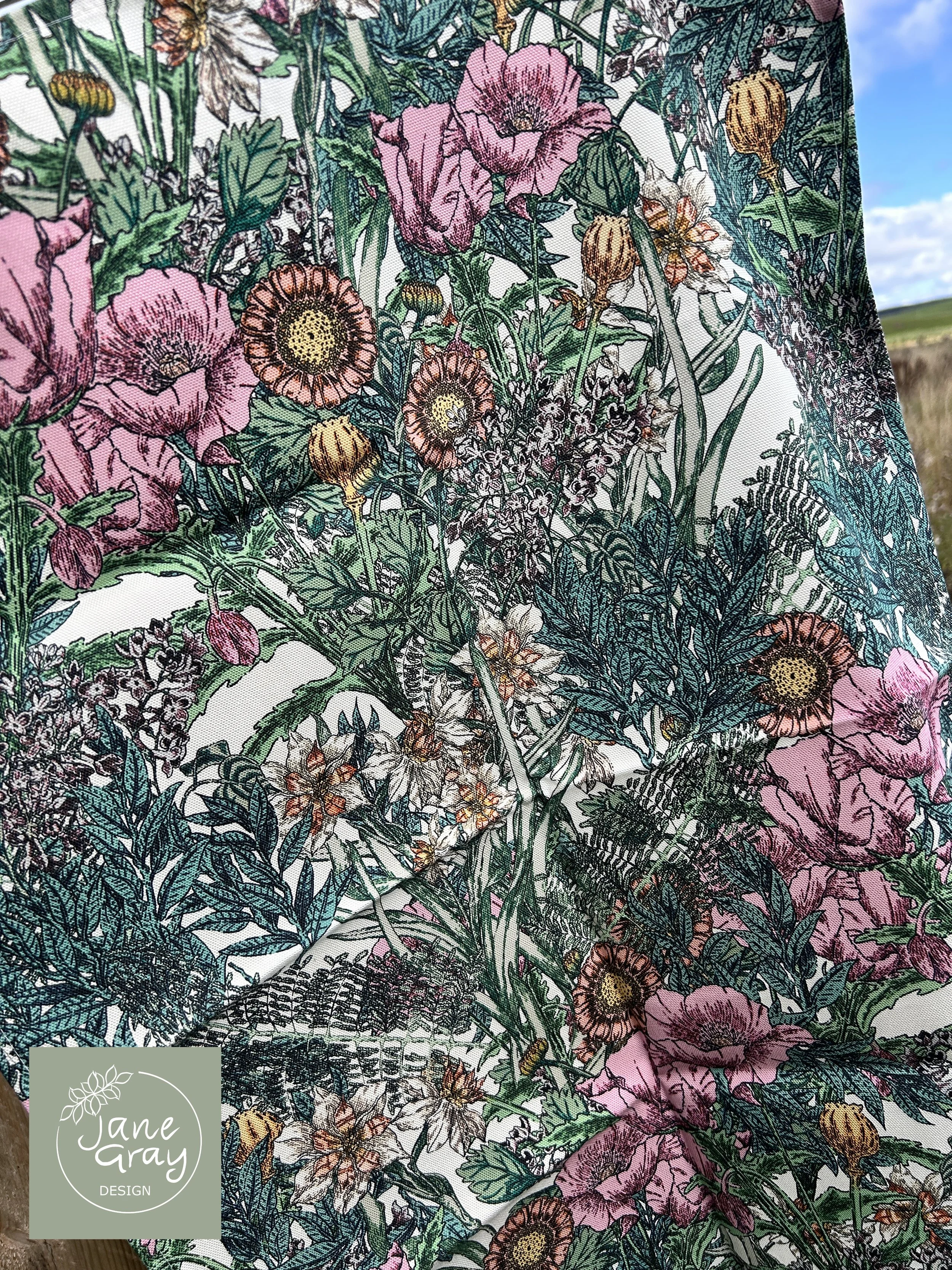 Jane Gray Design Poppy Fields Multi Tea Towel Detail.jpg