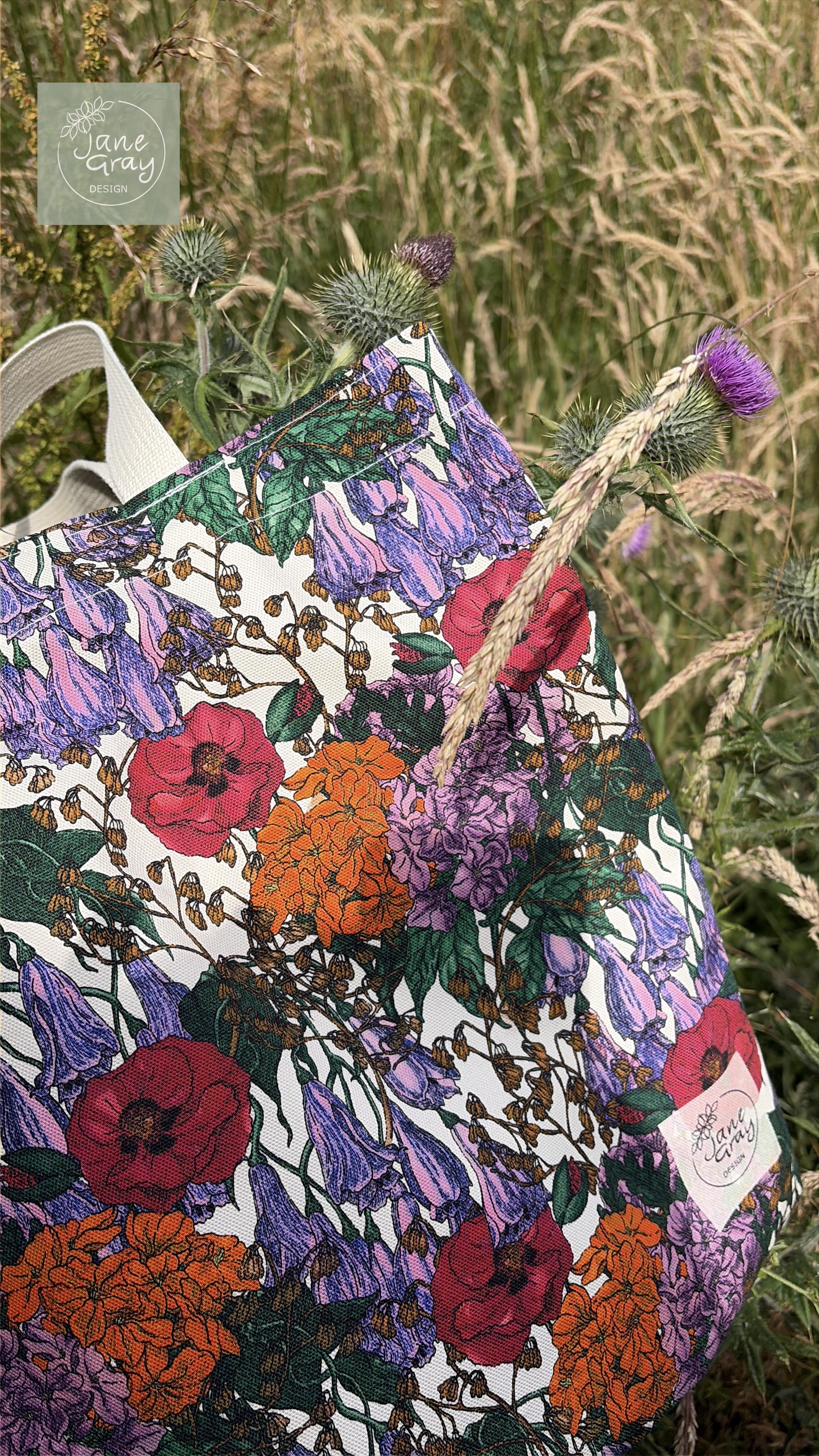 [PRE-ORDER] Fankled Flooers, 100% Cotton Tote Bag
