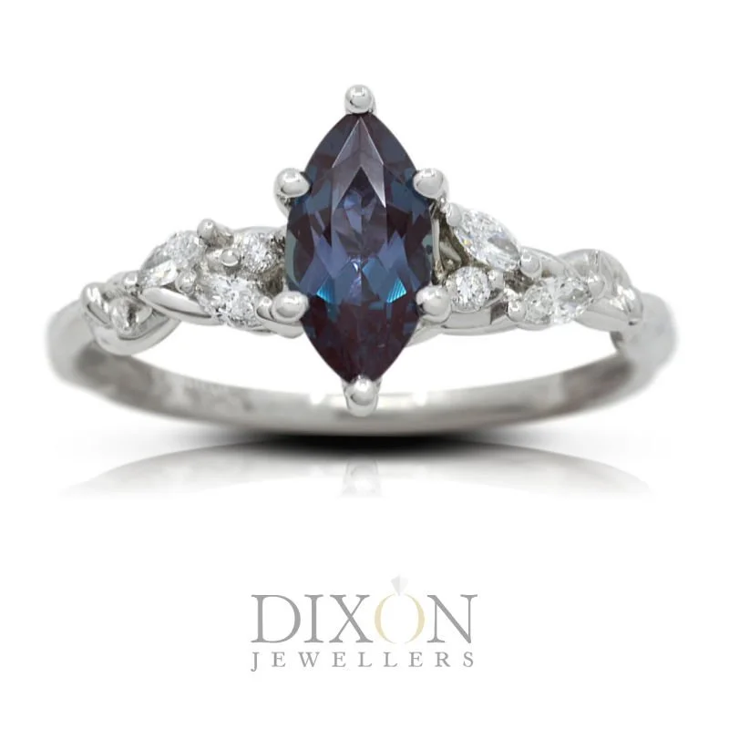 Custom Marquise Chatham Alexandrite Engagement Ring .jpg
