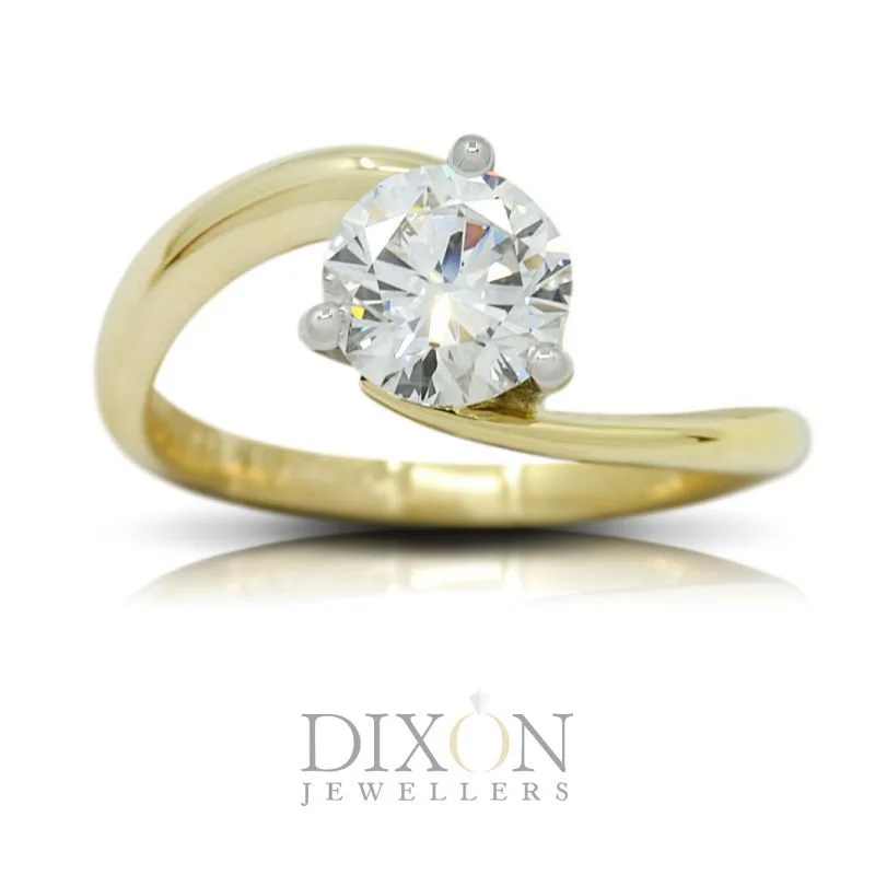 Custom Sweeping Bypass  Diamond Solitaire Engagement Ring.jpg